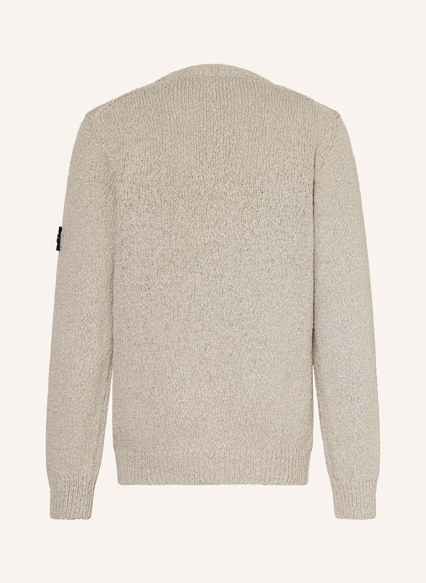 STONE ISLAND JUNIOR Sweter: SZAROBRĄZOWY