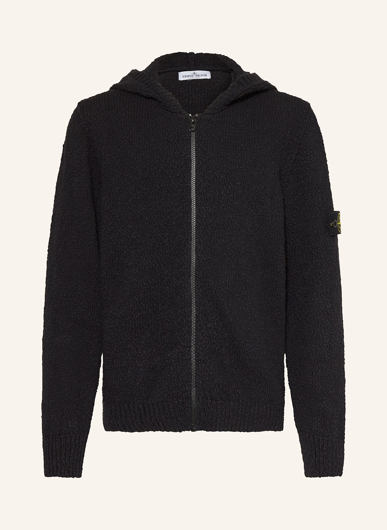 STONE ISLAND JUNIOR Strickjacke: SCHWARZ