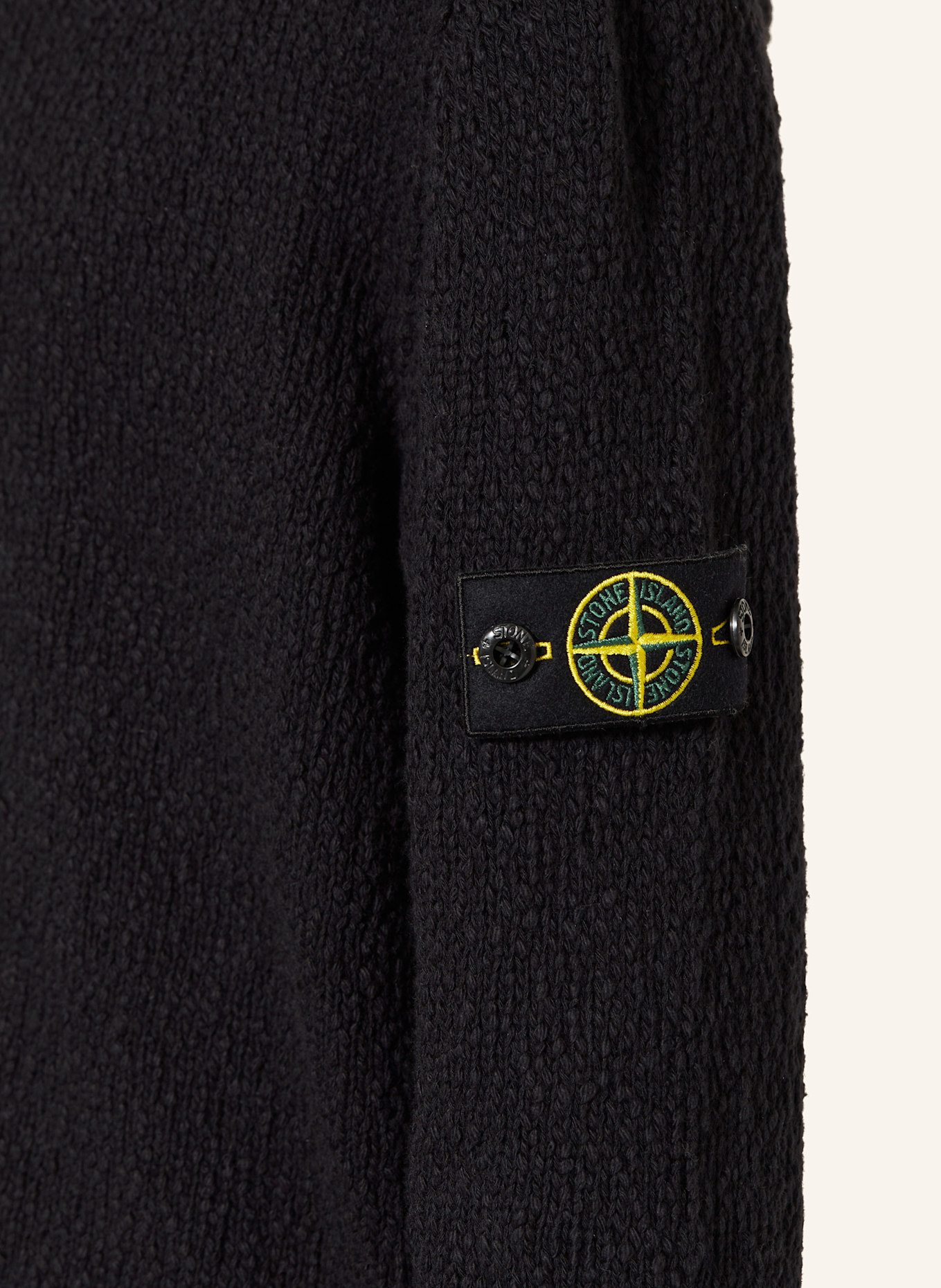 STONE ISLAND JUNIOR Strickjacke: SCHWARZ