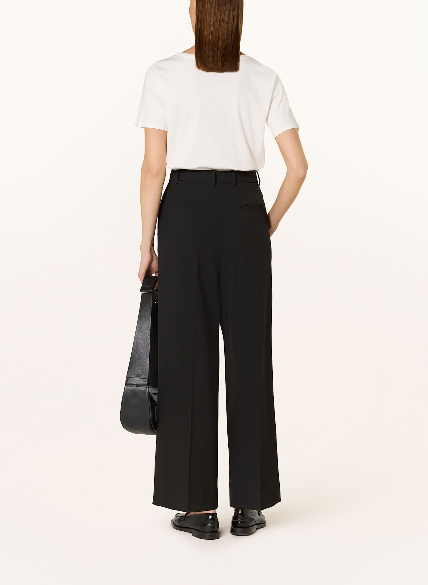 monari T-shirt with decorative gems: WHITE / BLACK / BROWN