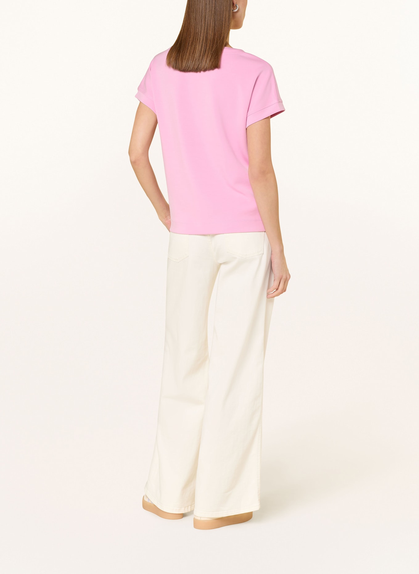 monari T-Shirt mit Schmuckperlen: ROSA
