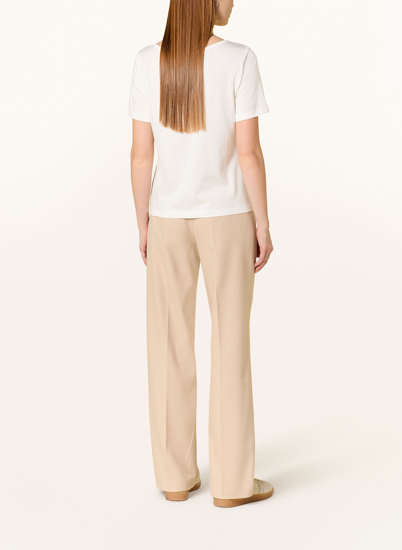 monari T-shirt with decorative gems: WHITE