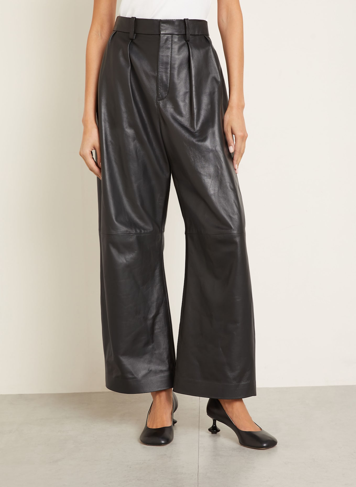 LOEWE Lederhose: SCHWARZ