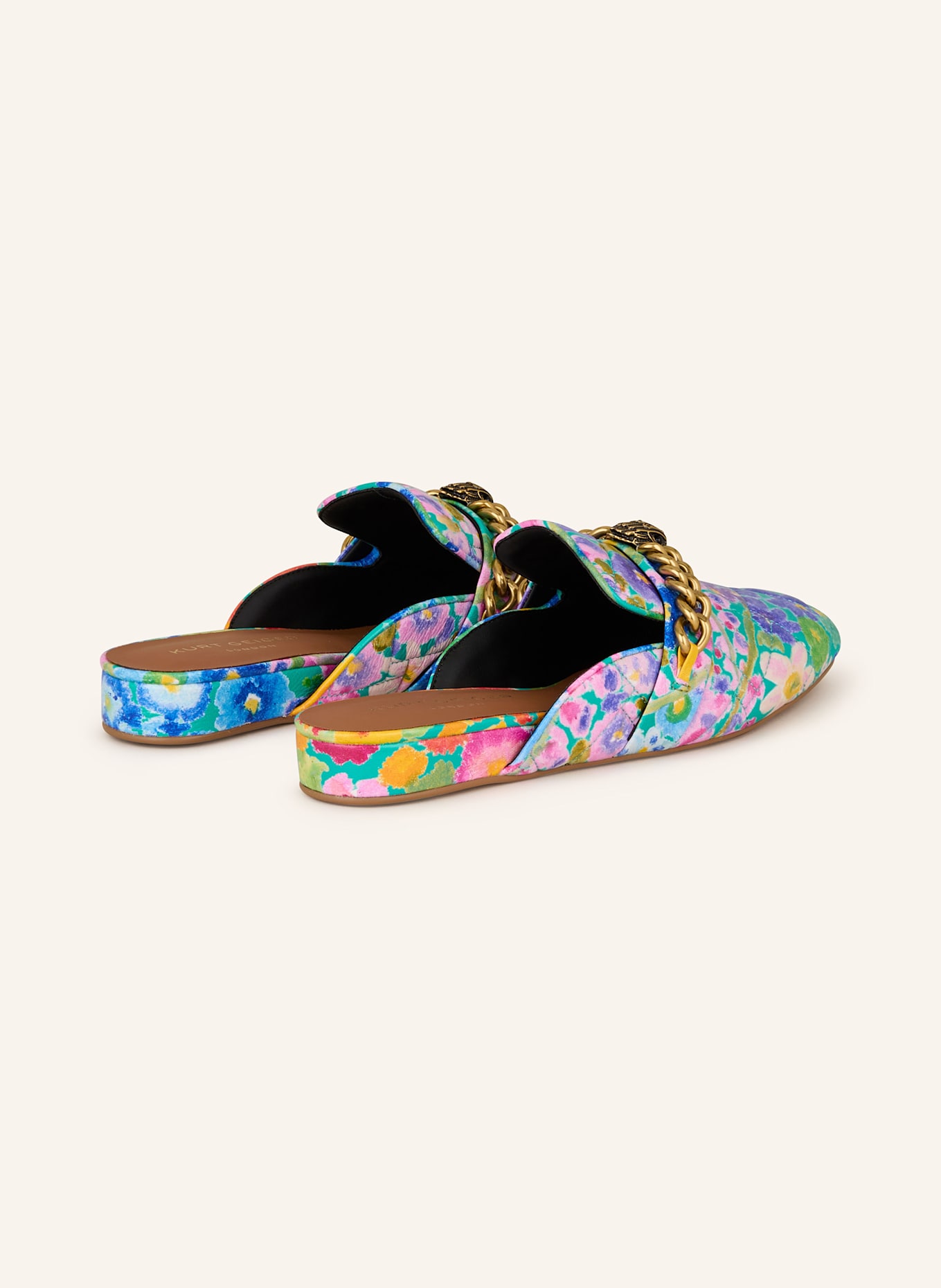 KURT GEIGER Mules: ROSA / LILA / GRÜN
