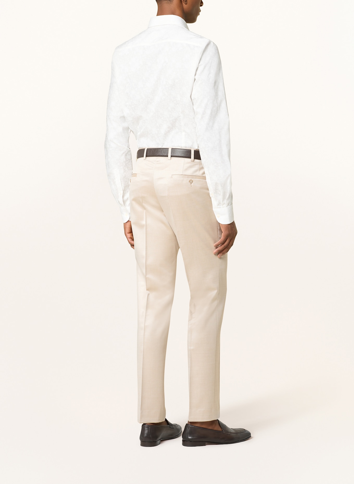 OLYMP Hemd Level Five body fit mit extralangem Arm: ECRU