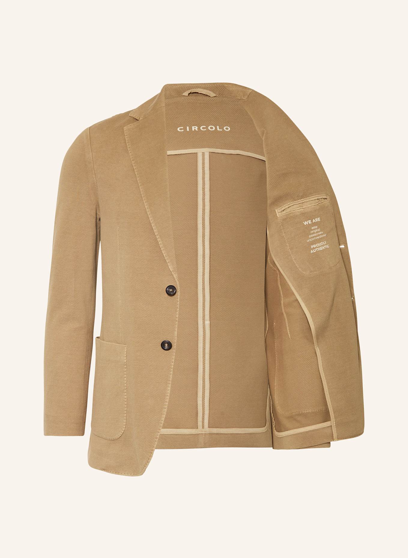 CIRCOLO 1901 Marynarka slim fit: JASNOBRĄZOWY