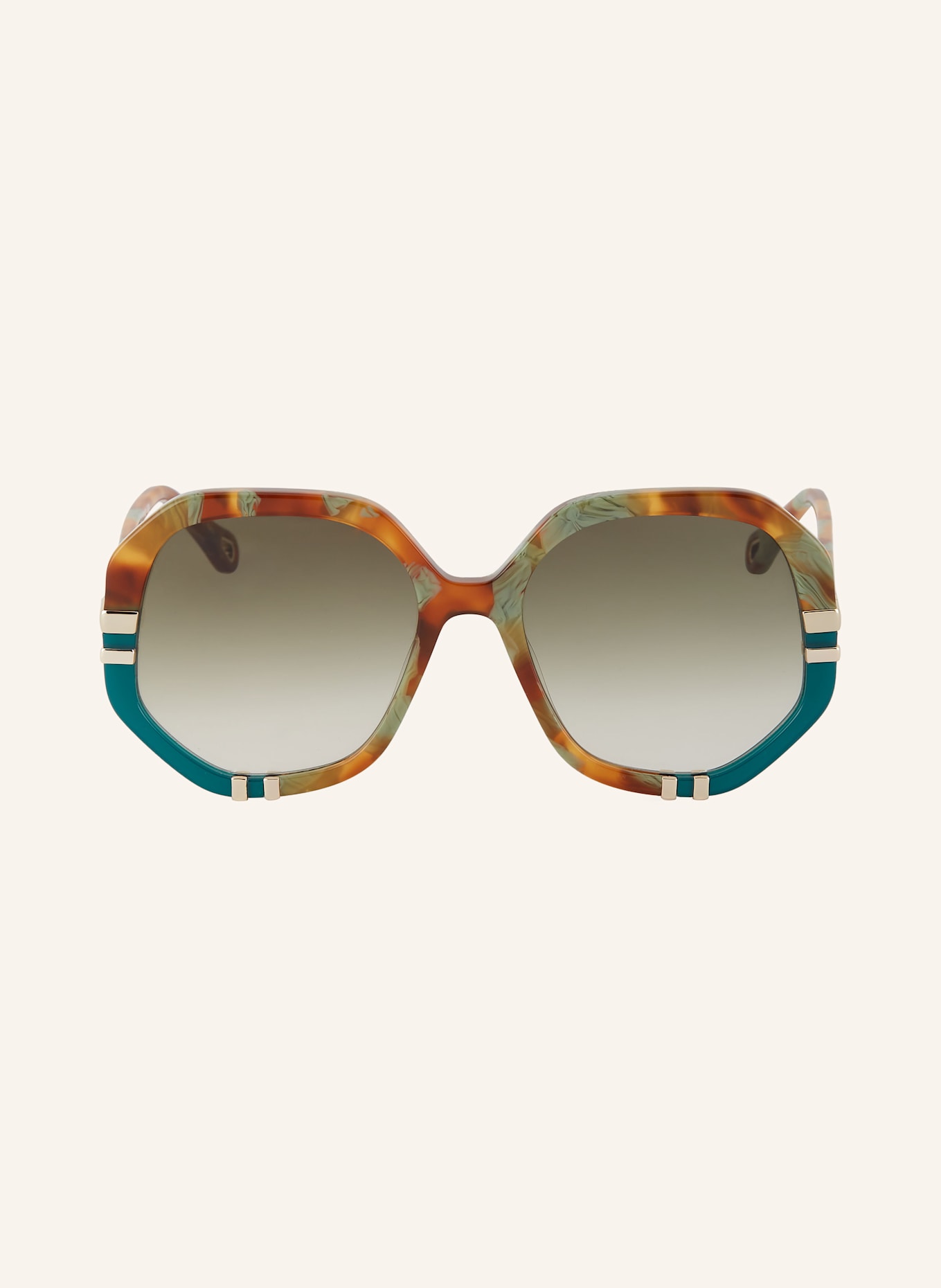 Chloé Sunglasses CH0105S: 4402J1 - HAVANA/GREEN