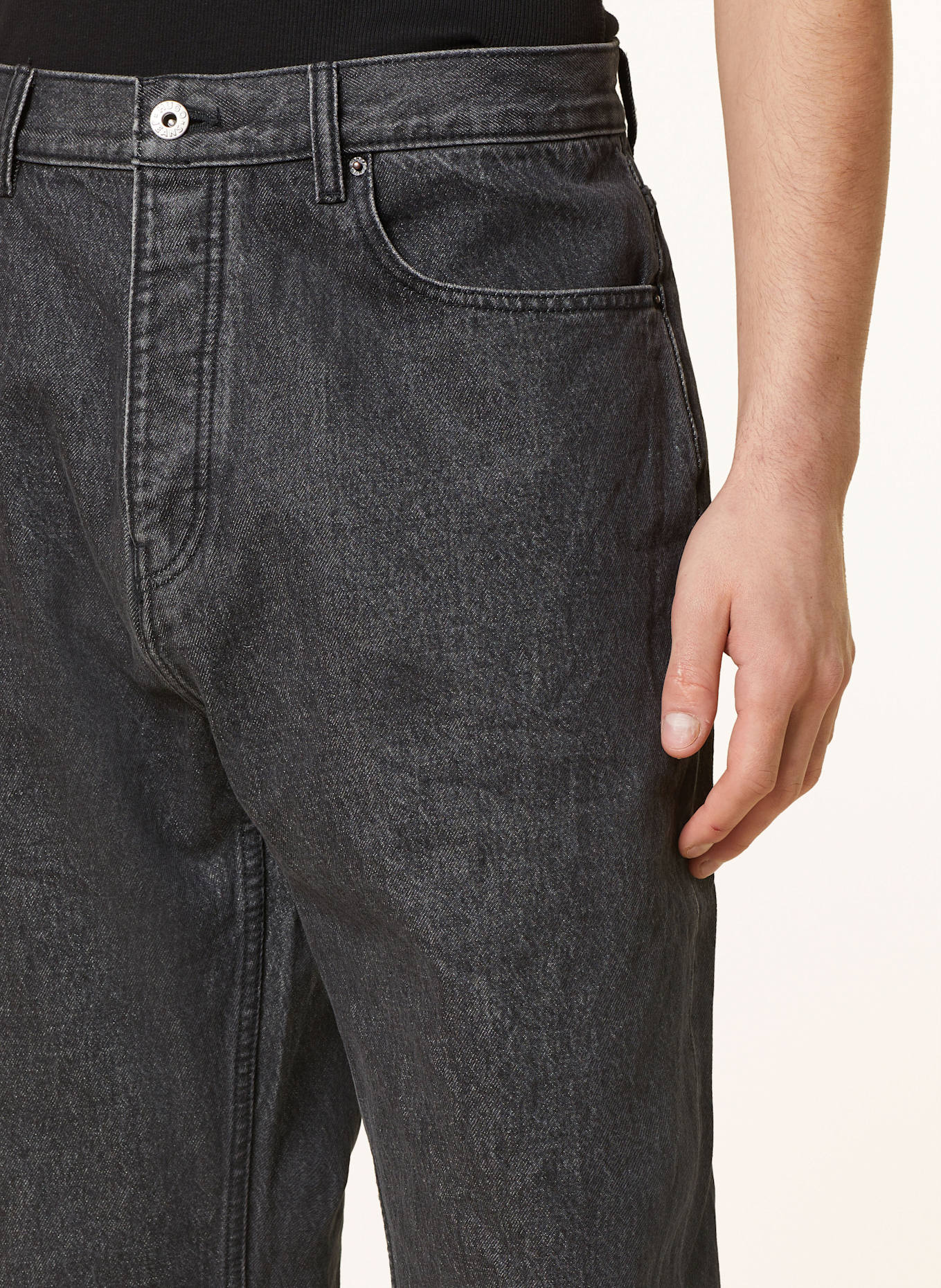 HUGO BLUE Jeans NATE Baggy Fit: 010 CHARCOAL