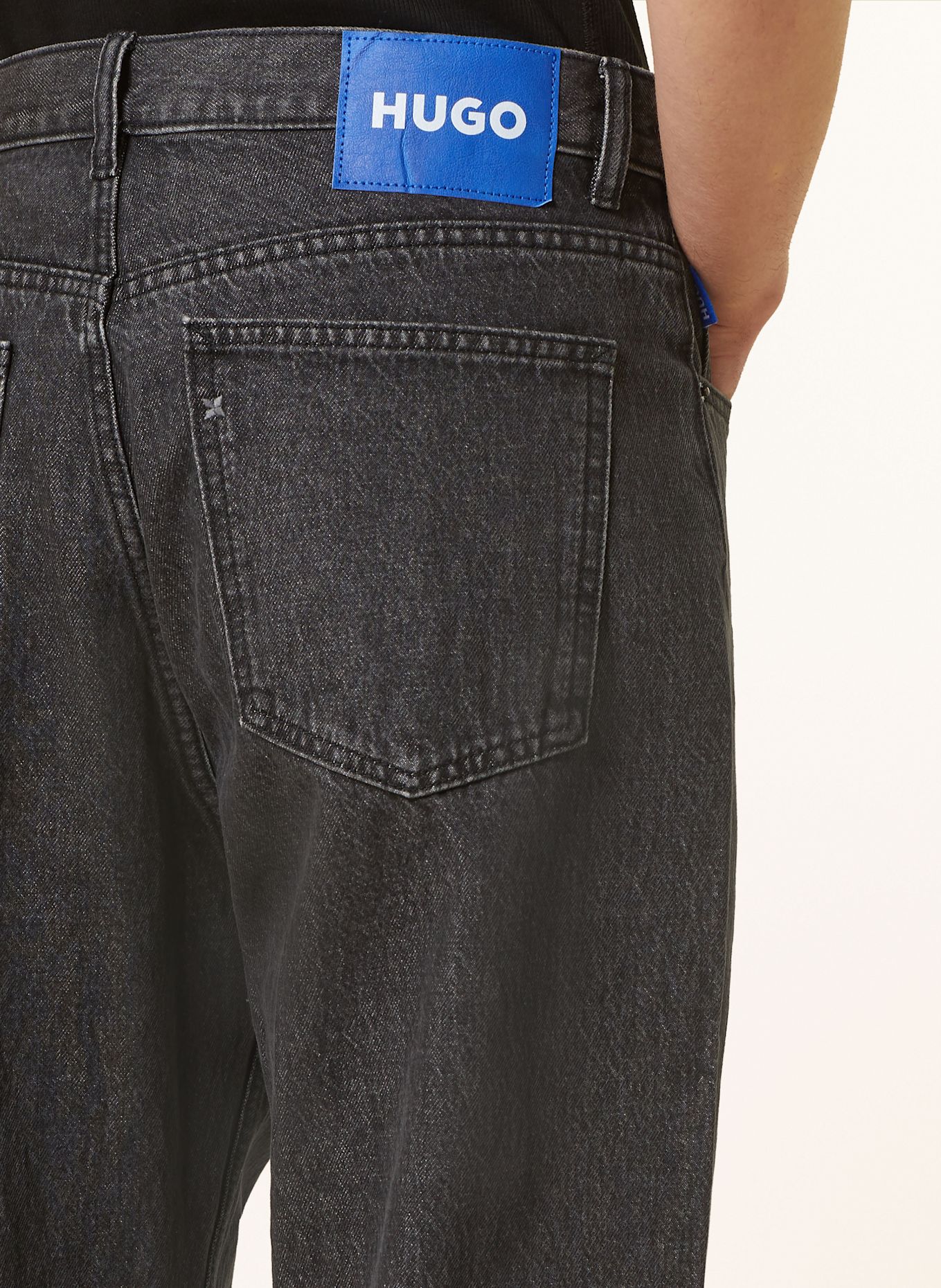 HUGO BLUE Jeans NATE Baggy Fit: 010 CHARCOAL