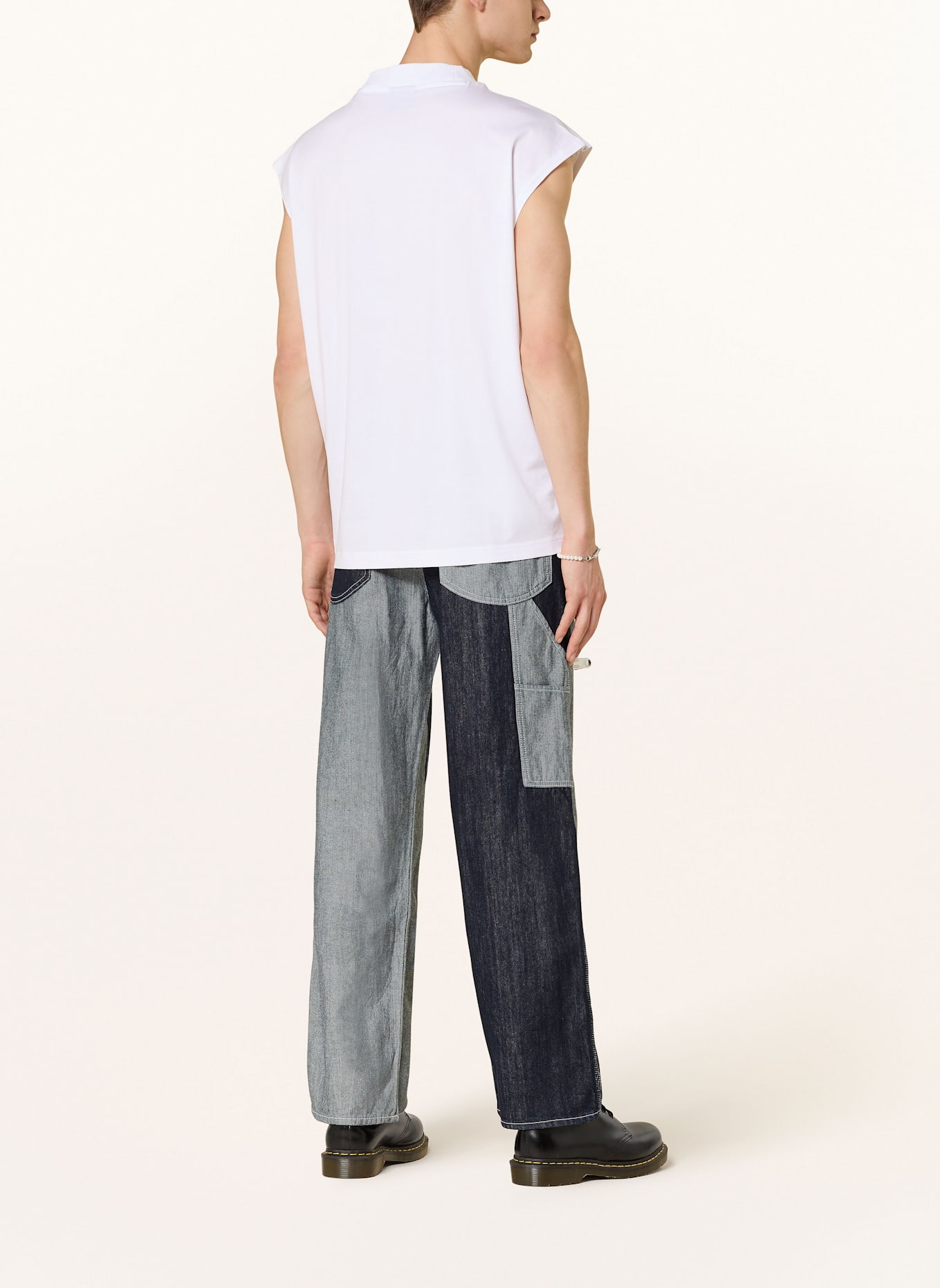 HUGO Tank top NAVERTZ: BIAŁY