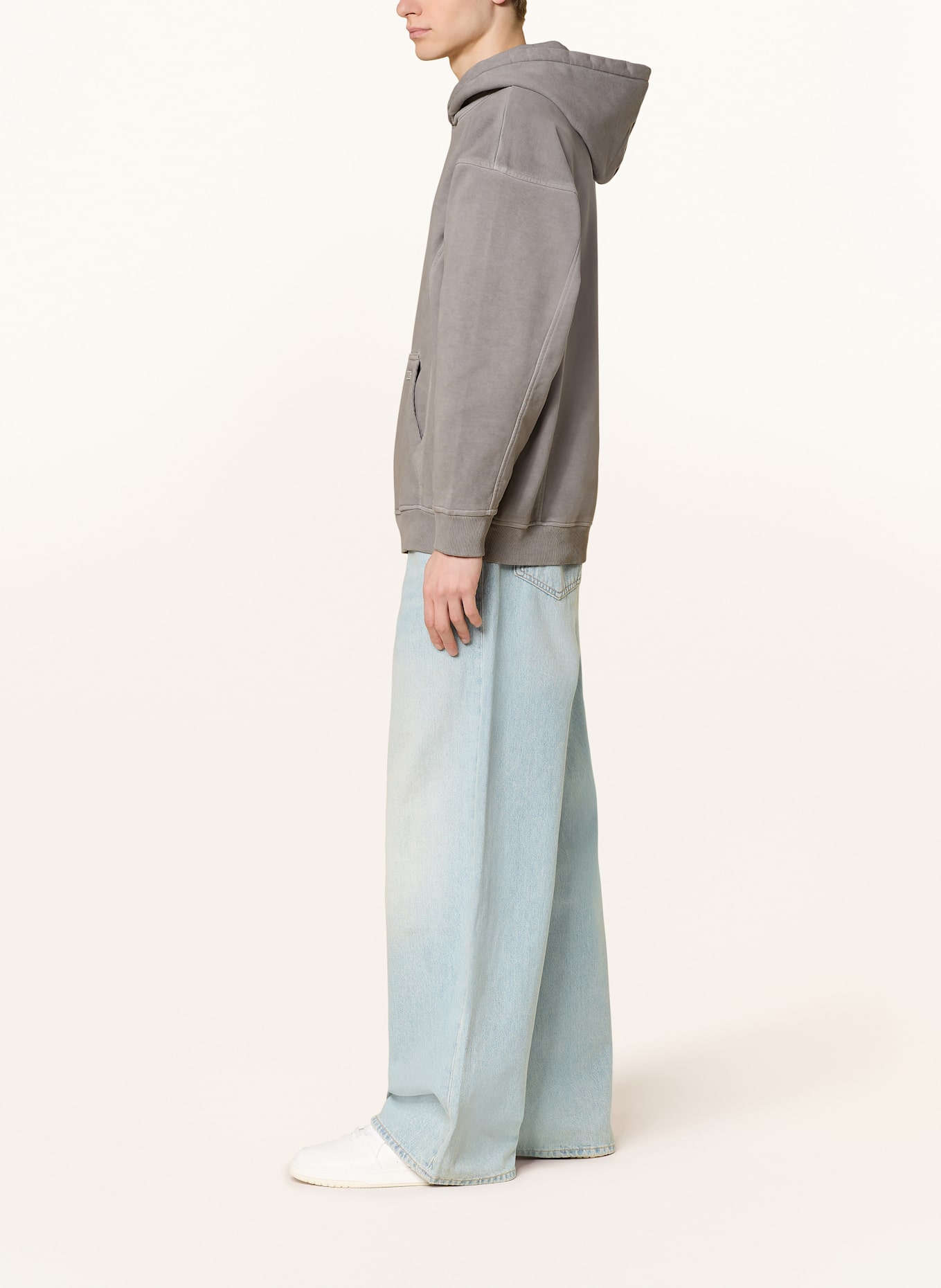 HUGO BLUE Hoodie NELISO: GRAU