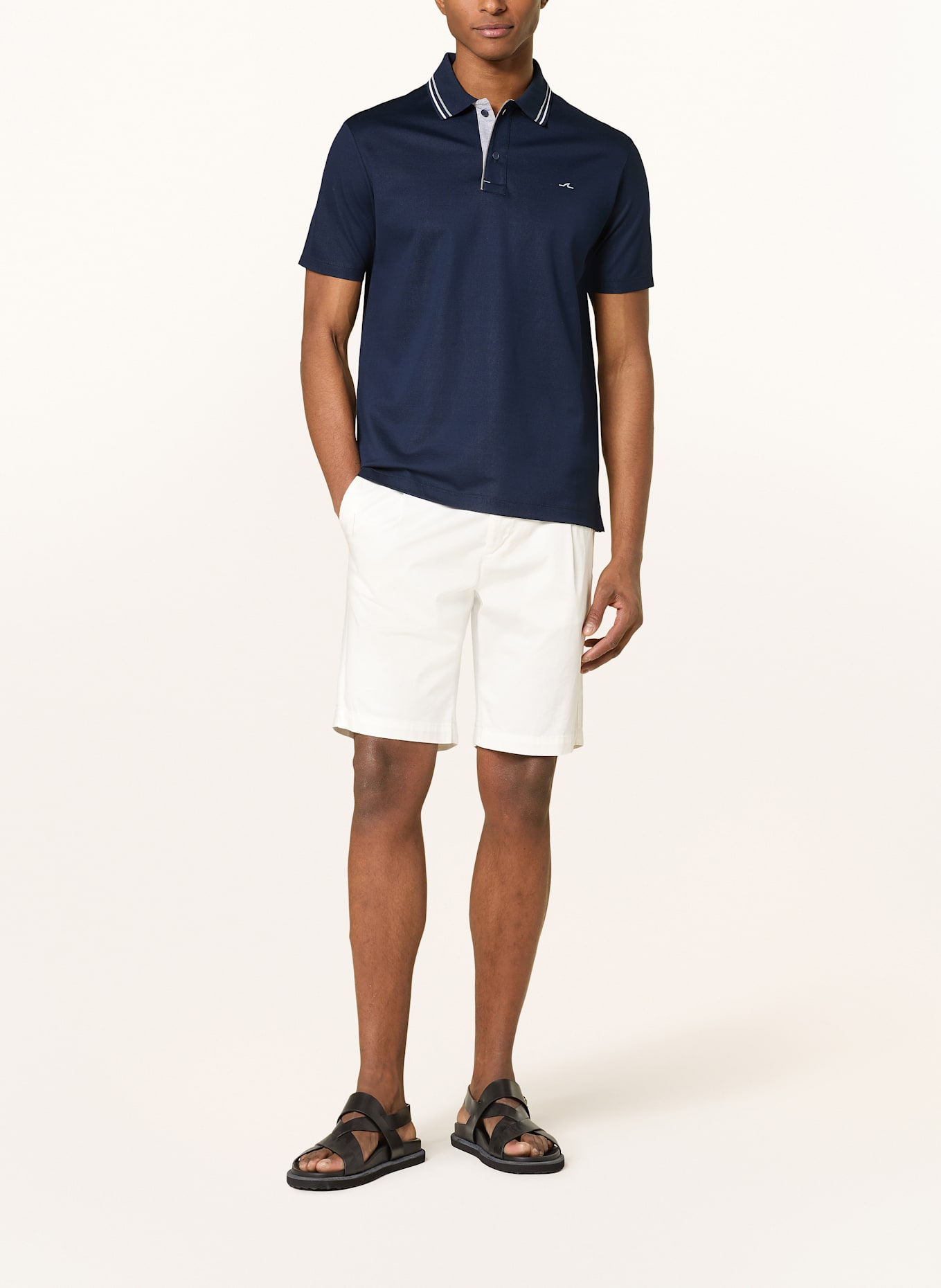 PAUL & SHARK Piqué-Poloshirt: DUNKELBLAU