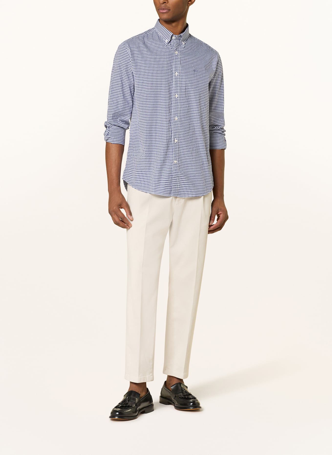 PAUL & SHARK Oxfordhemd Comfort Fit: DUNKELBLAU/ WEISS