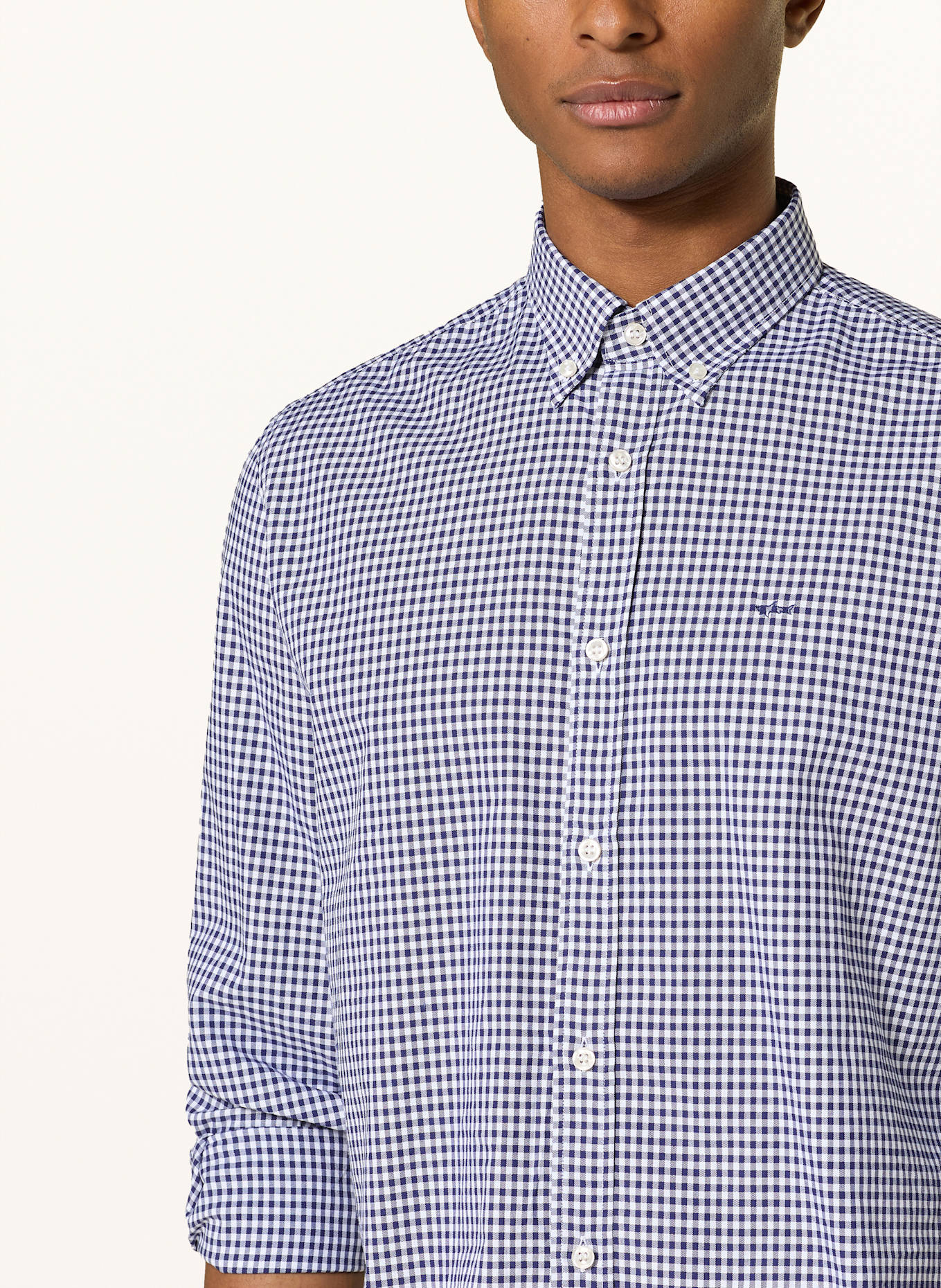 PAUL & SHARK Oxfordhemd Comfort Fit: DUNKELBLAU/ WEISS