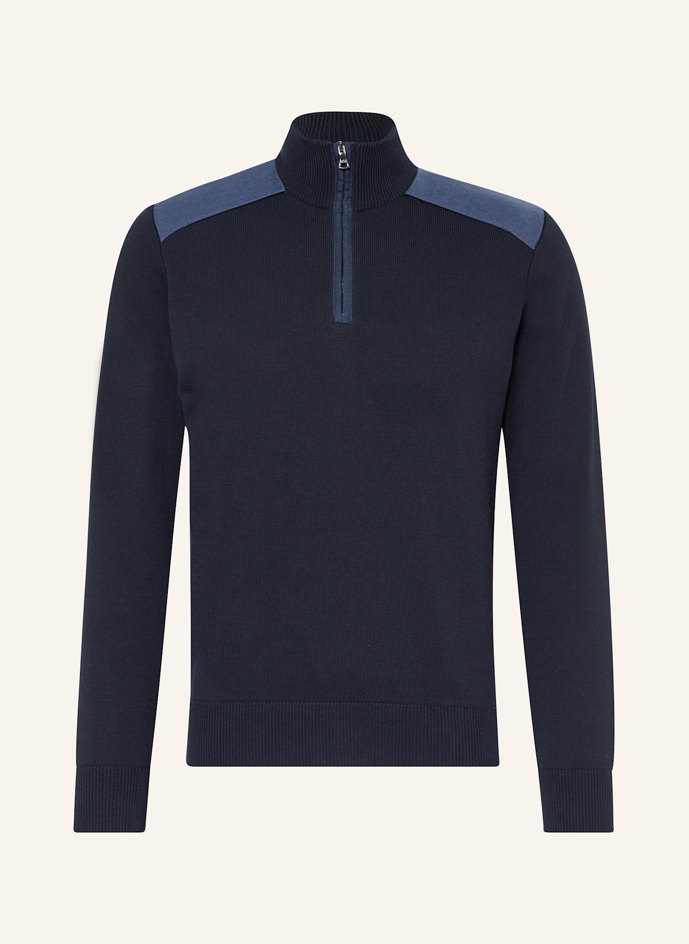 PAUL & SHARK Half-zip sweater: DARK BLUE