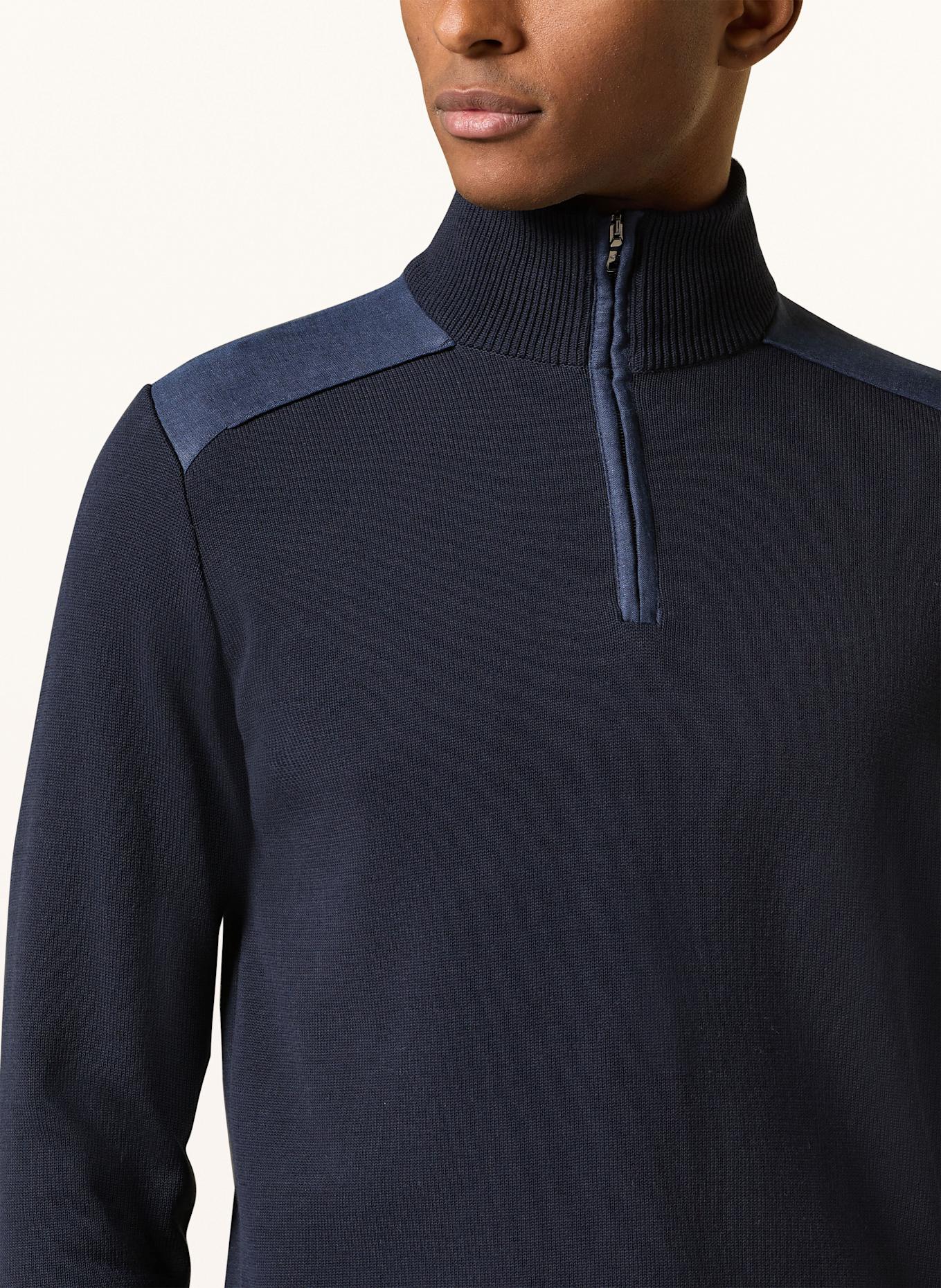 PAUL & SHARK Half-zip sweater: DARK BLUE