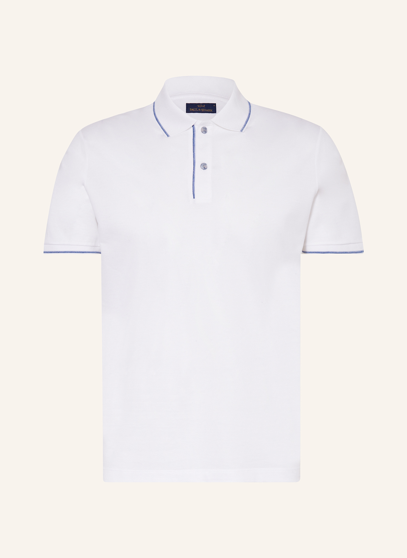 PAUL & SHARK Piqué polo shirt: WHITE
