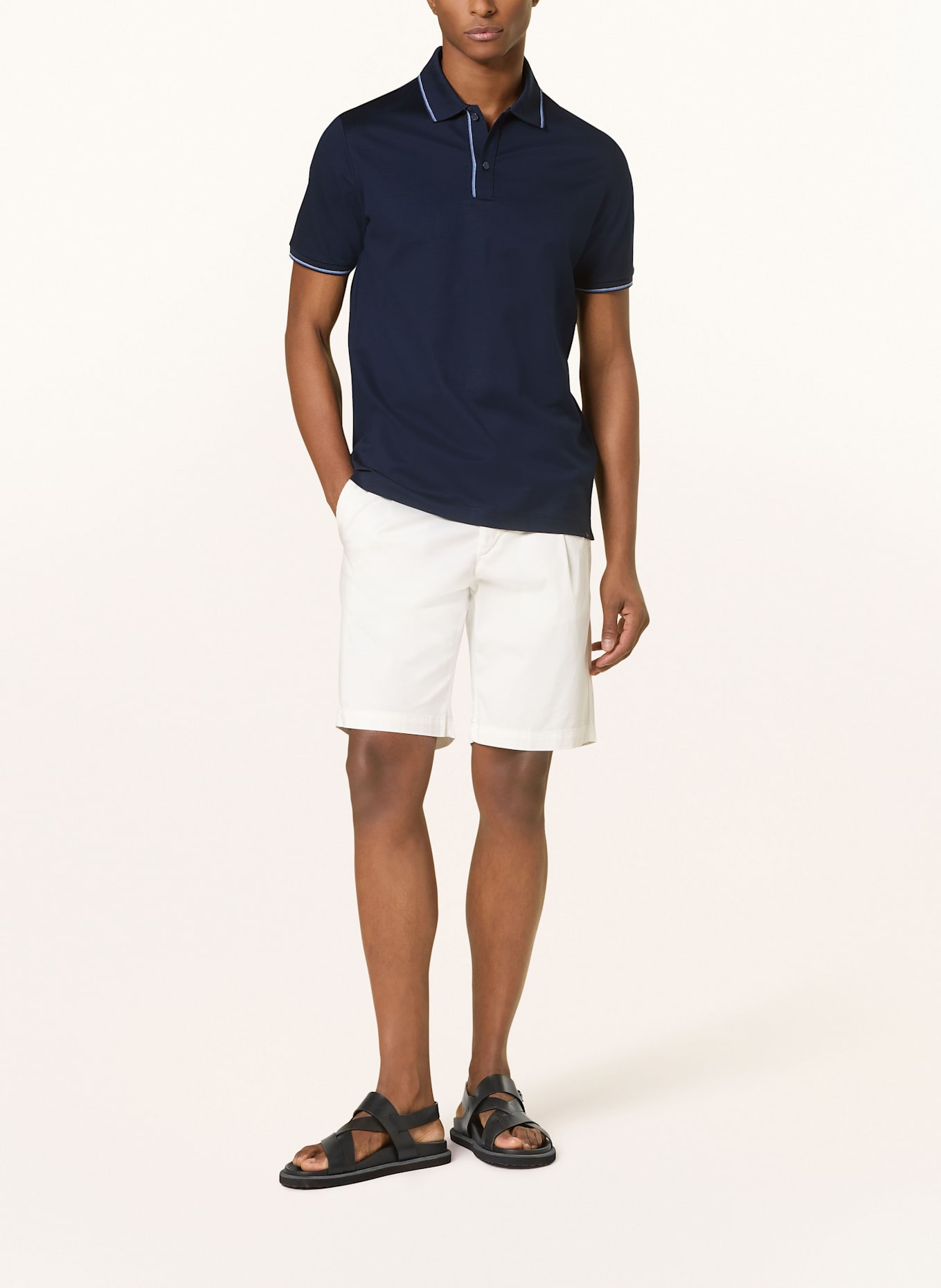 PAUL & SHARK Piqué-Poloshirt: DUNKELBLAU