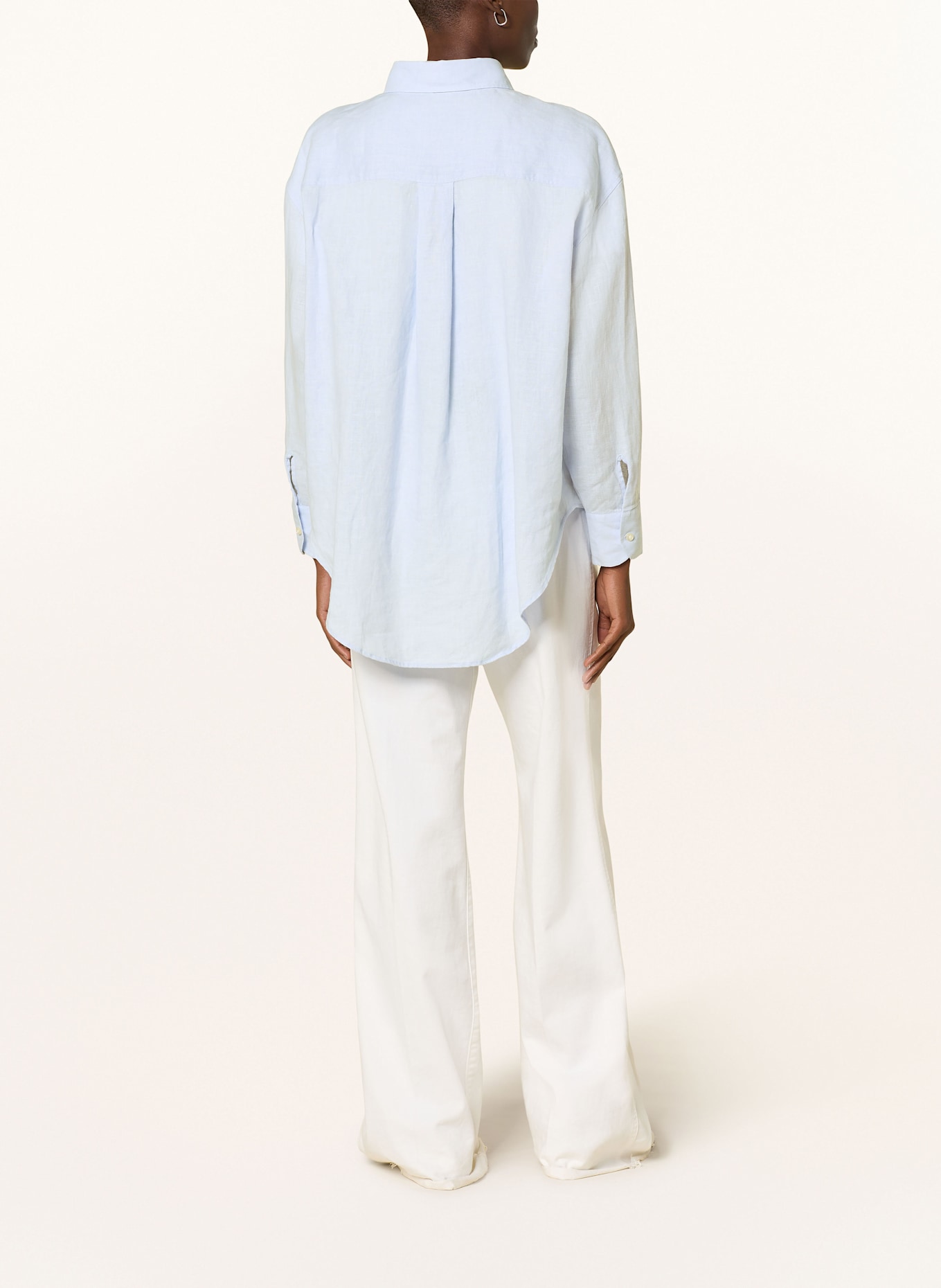 Soluzione Shirt blouse made of linen: LIGHT BLUE