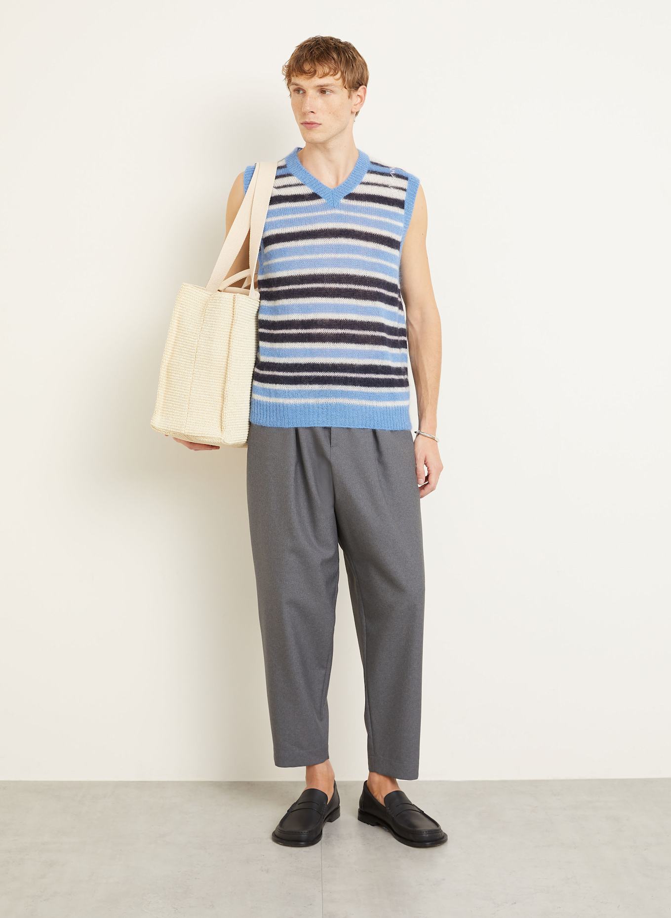 MARNI Chino TROPICAL WOOL Regular Fit: GRAY