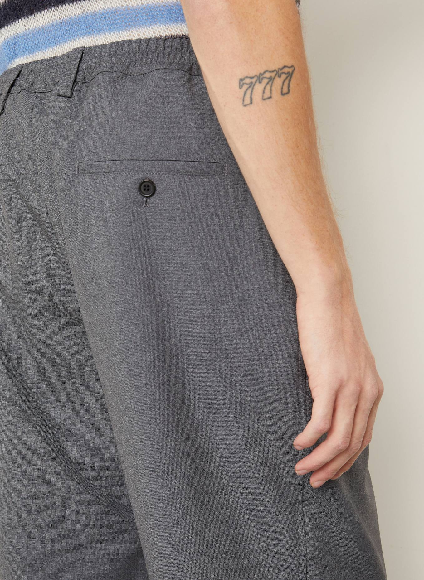 MARNI Chino TROPICAL WOOL Regular Fit: GRAY