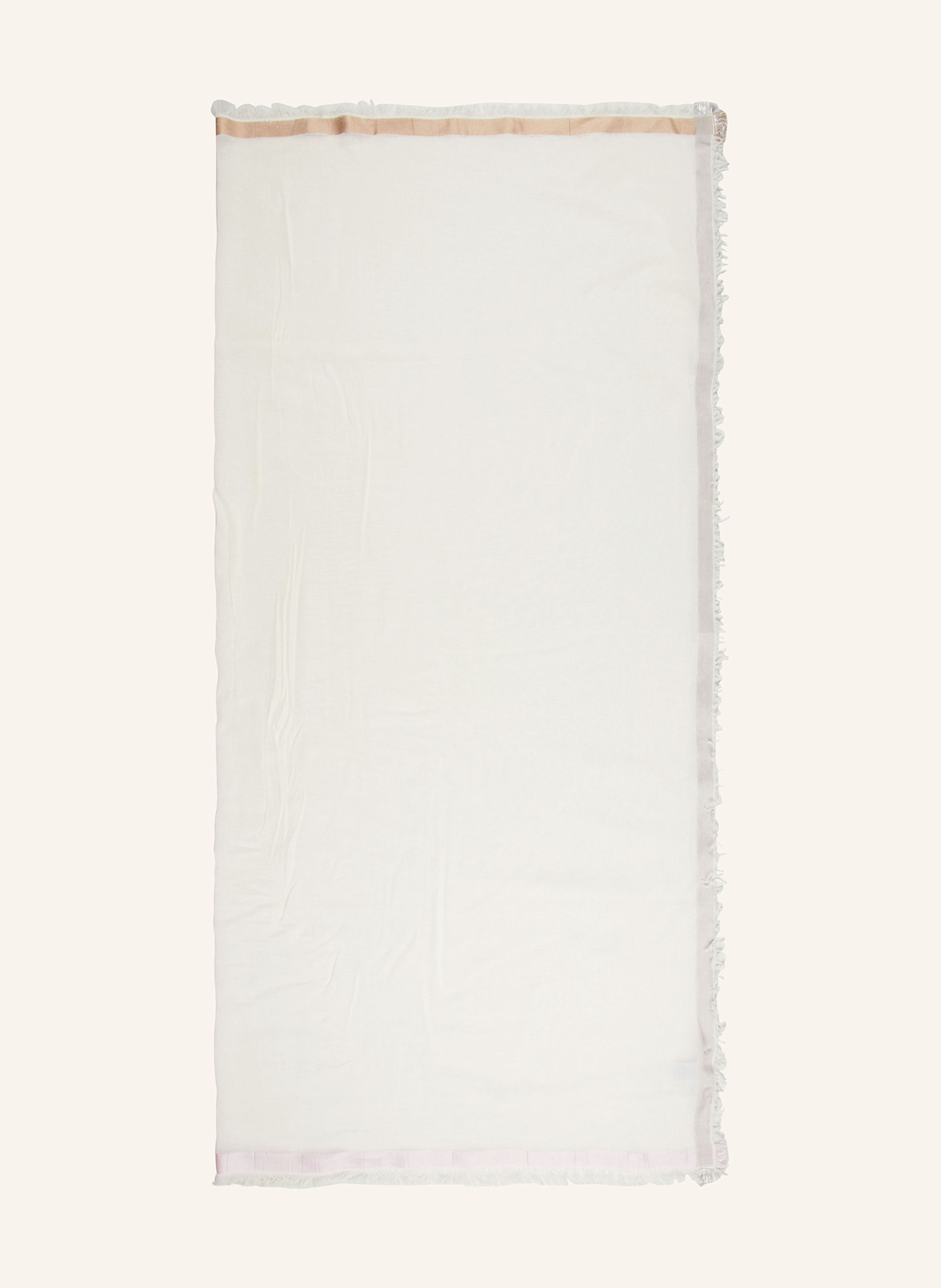 CODELLO Tuch mit Glitzergarn: ECRU / GRAU