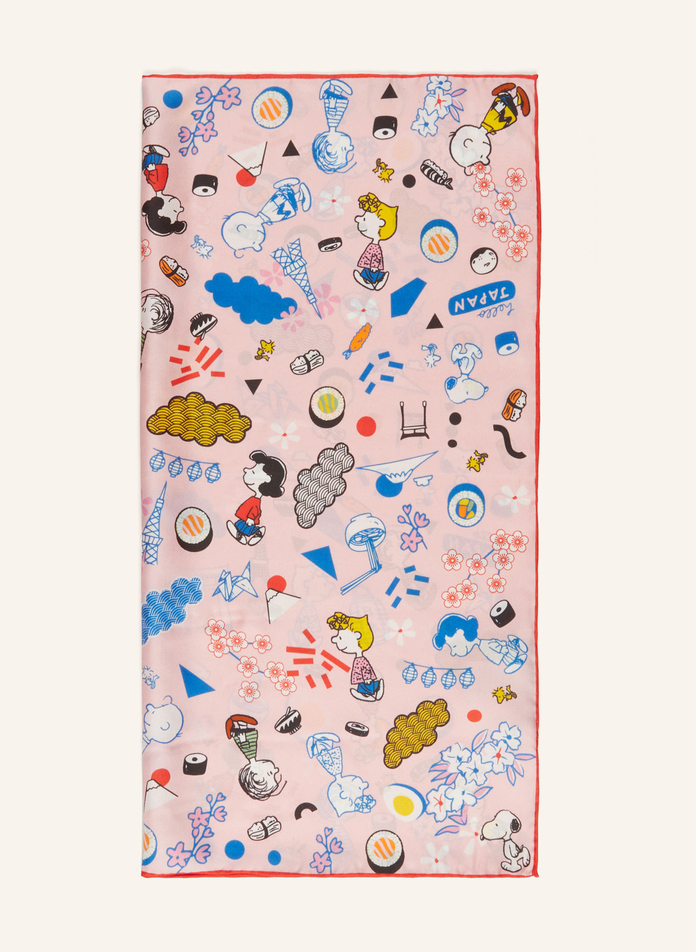 CODELLO Hedvábný šátek: RŮŽOVÁ / MODRÁ