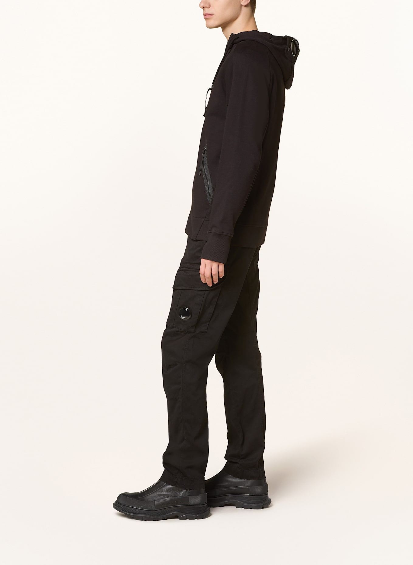C.P. COMPANY Sweat jacket: BLACK