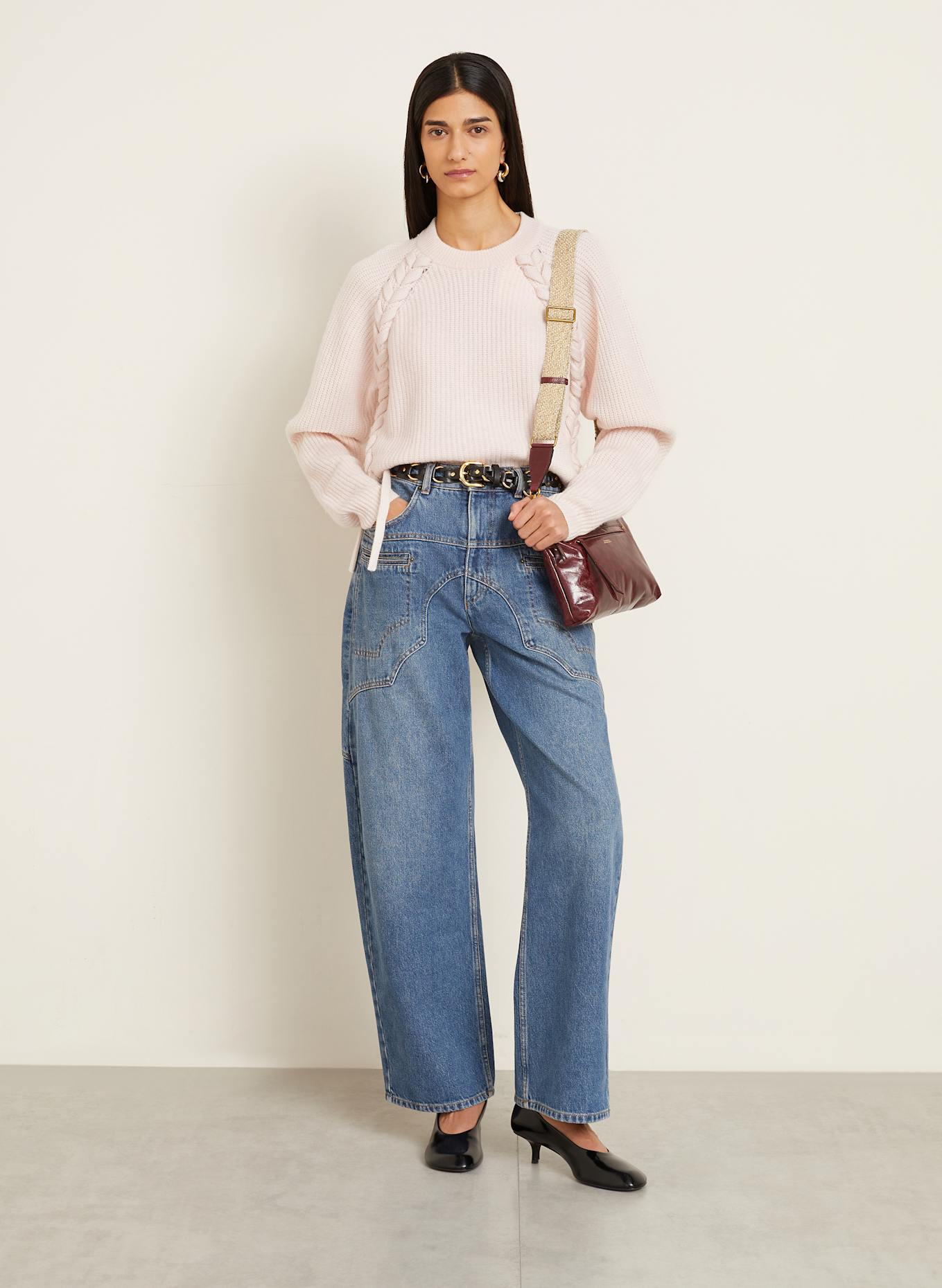 ISABEL MARANT Pullover NOELIA aus Merinowolle: HELLROSA