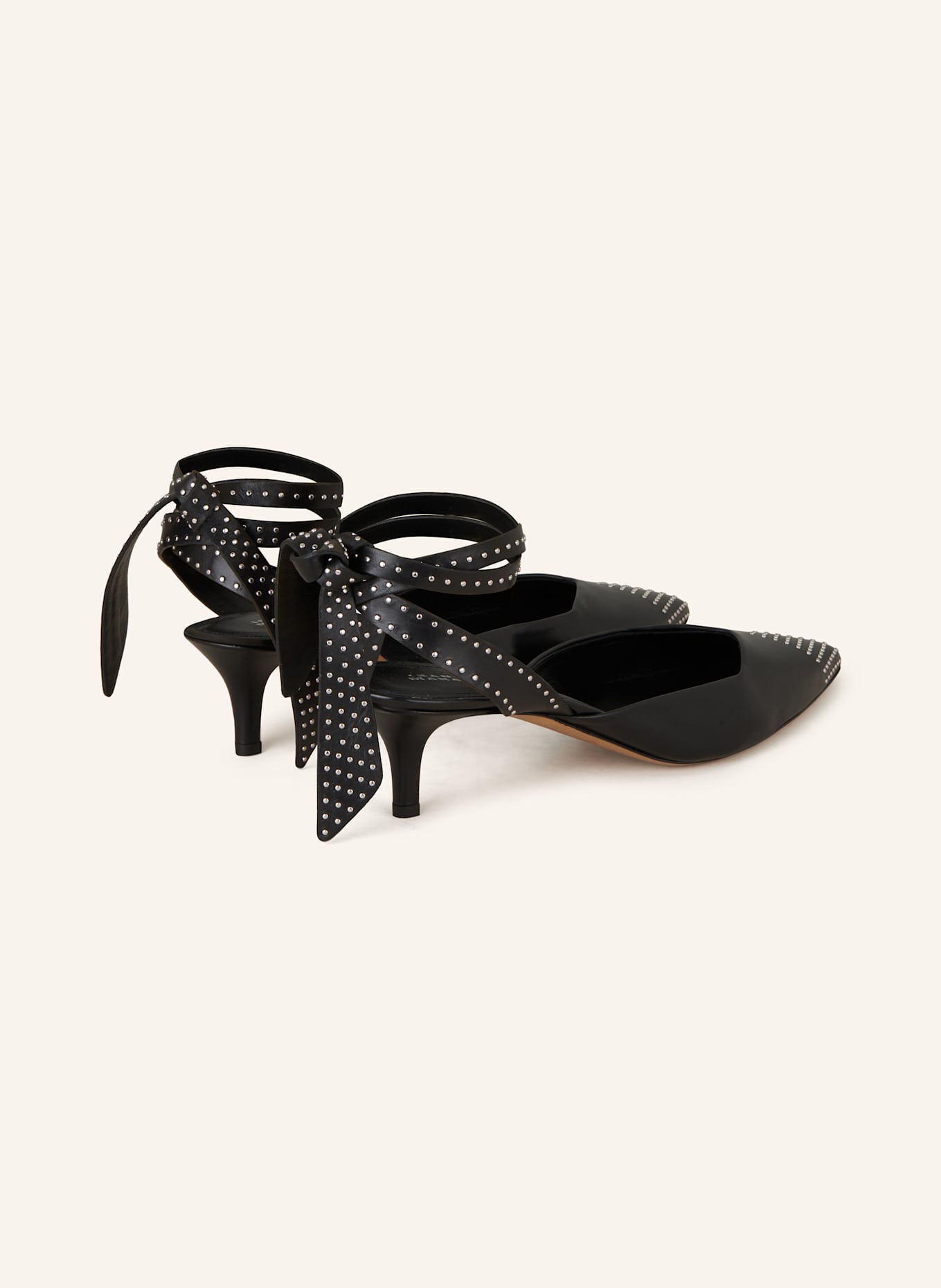ISABEL MARANT Slingpumps PILVEE mit Nieten: SCHWARZ