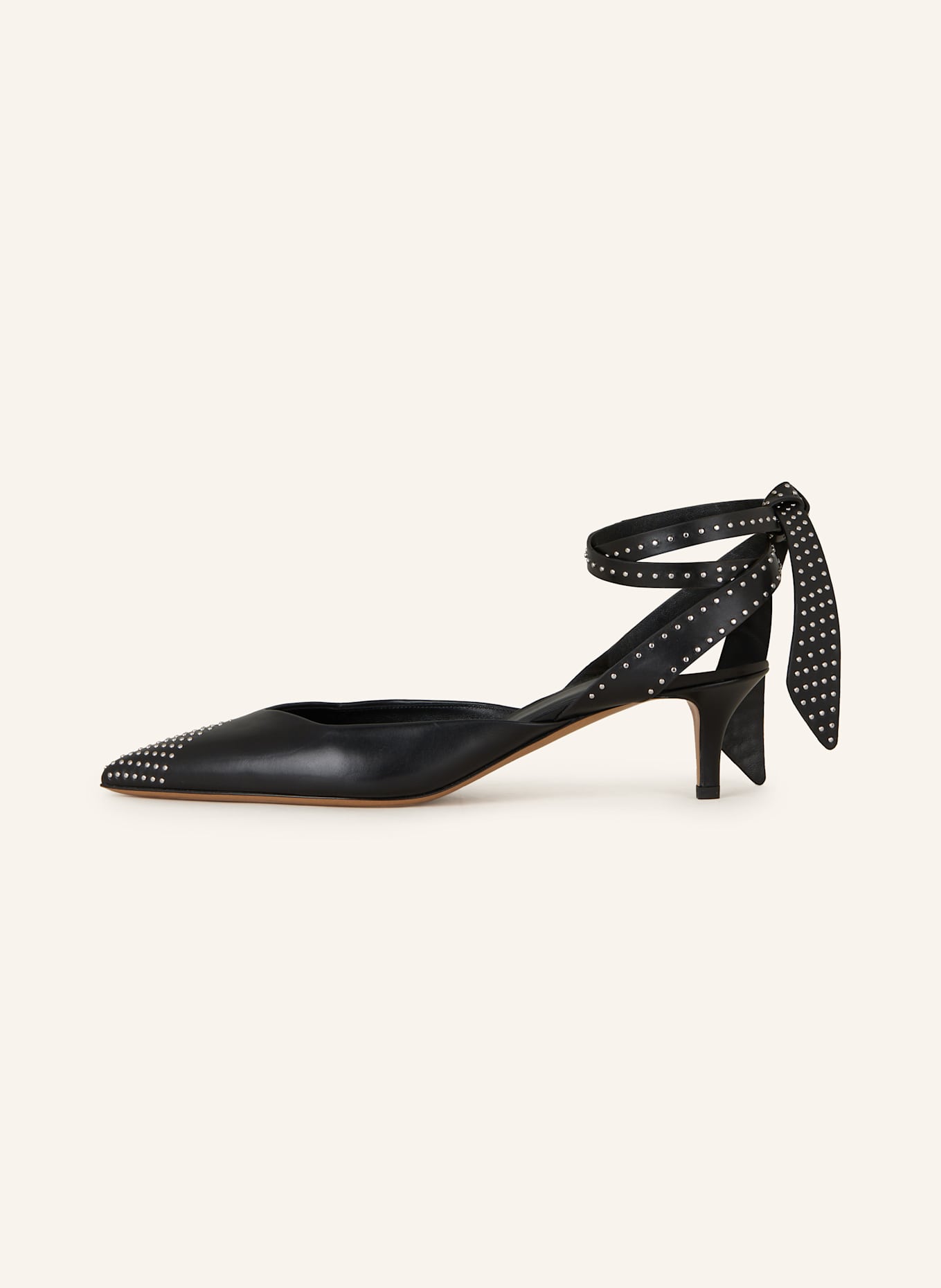 ISABEL MARANT Slingpumps PILVEE mit Nieten: SCHWARZ