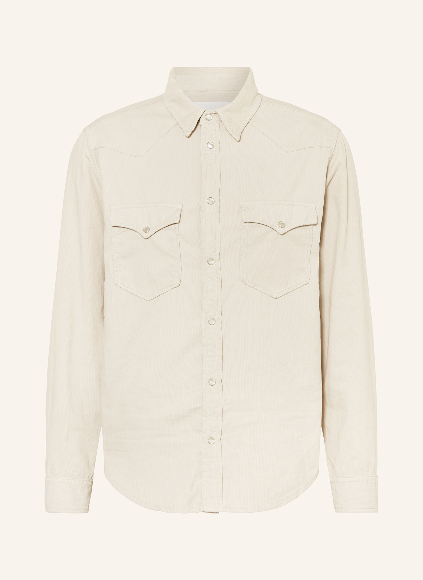 ISABEL MARANT Cordhemd VASCO Comfort Fit: ECRU