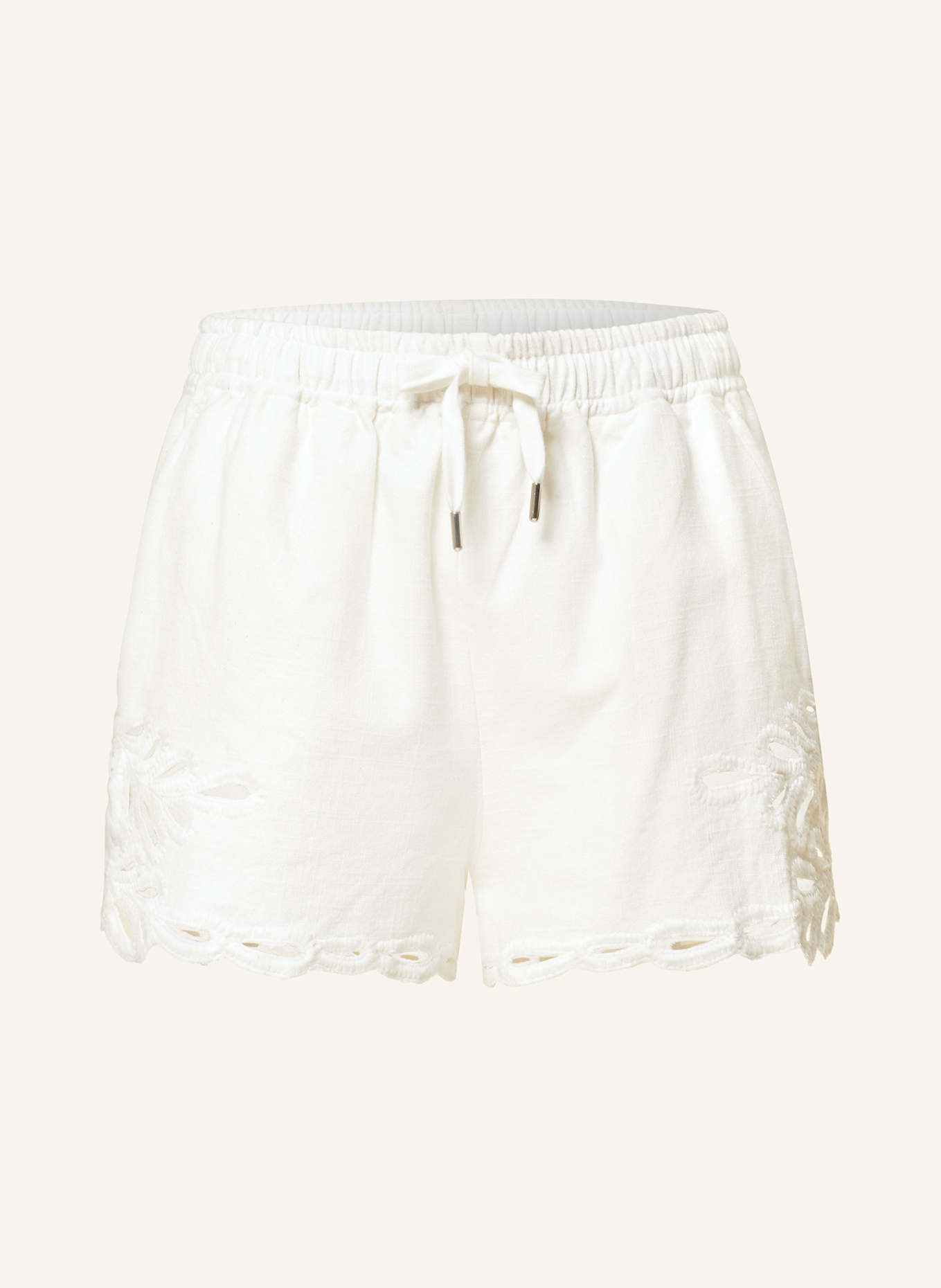 MARANT ÉTOILE Shorts SAFA mit Lochspitze: WEISS