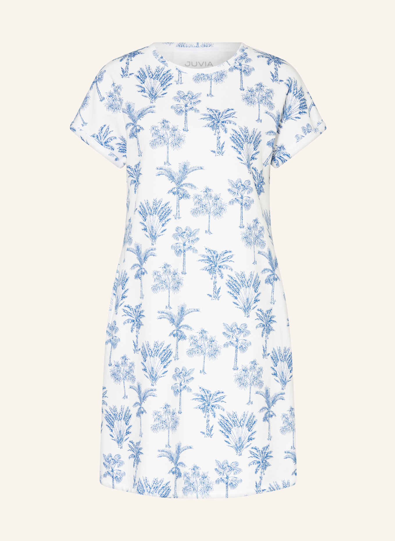 Juvia Sweatkleid JOSY: WEISS/ BLAU