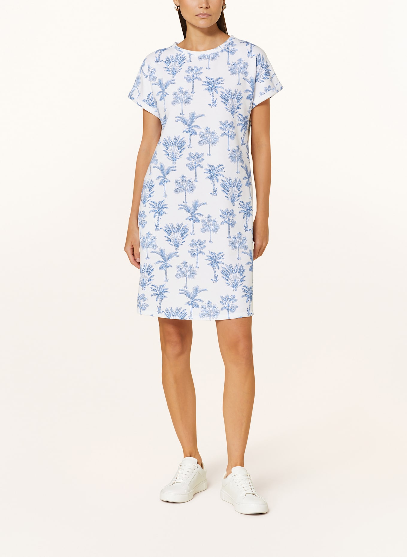 Juvia Sweatkleid JOSY: WEISS/ BLAU