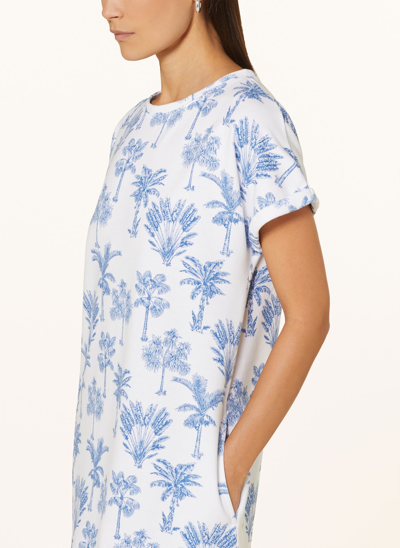 Juvia Sweatkleid JOSY: WEISS/ BLAU