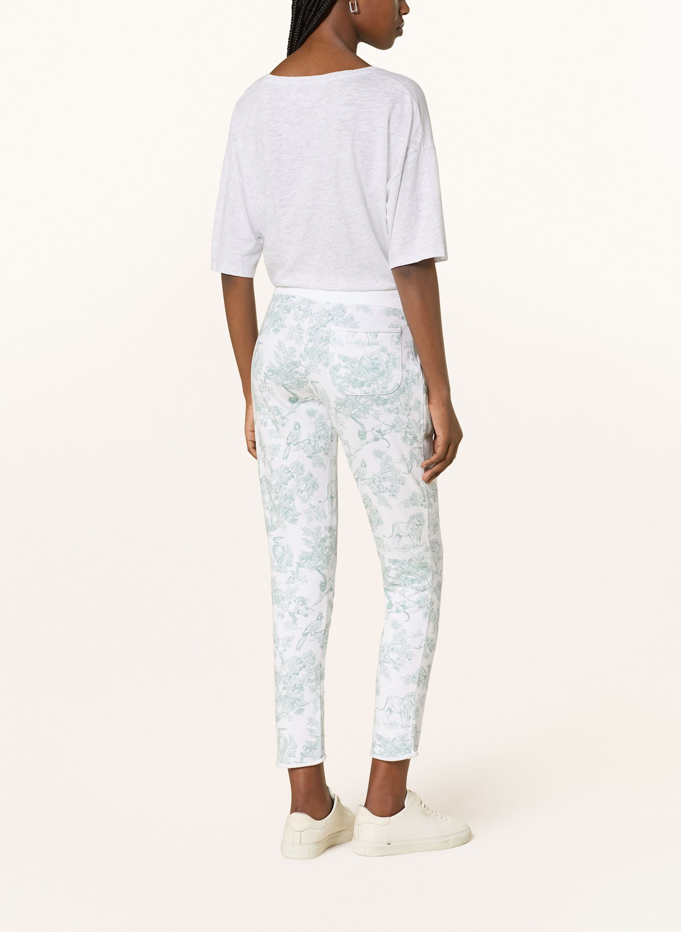 Juvia Tepláky SMILLA: BÍLÁ / ZELENÁ