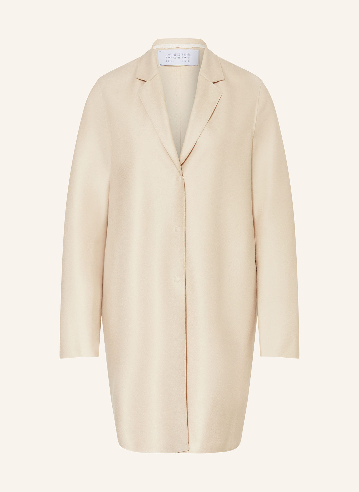 HARRIS WHARF LONDON Wool coat : CREAM