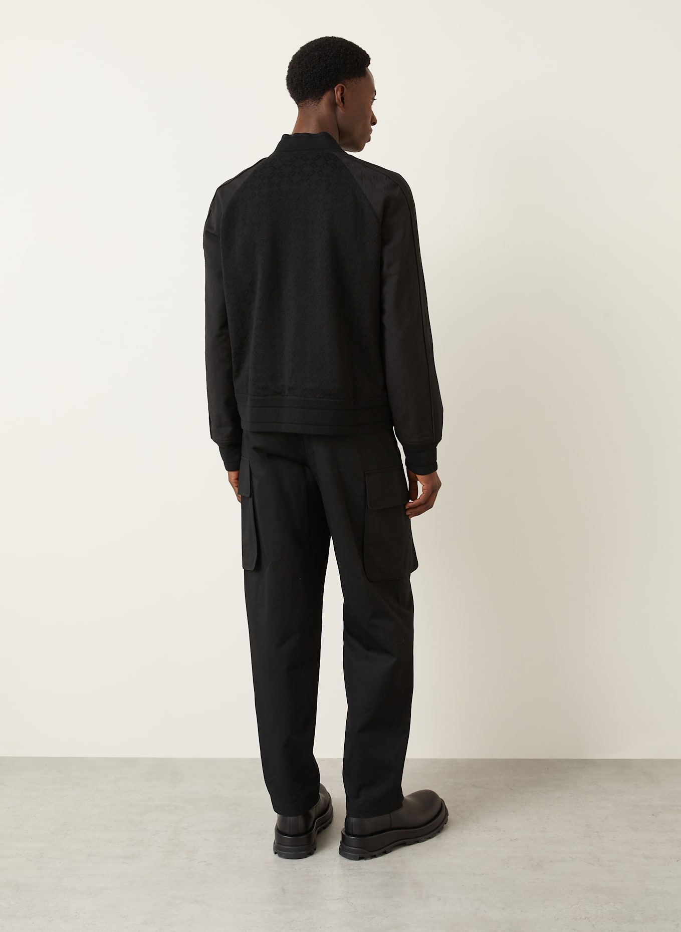 givenchy chain Collegejacke im Materialmix: SCHWARZ