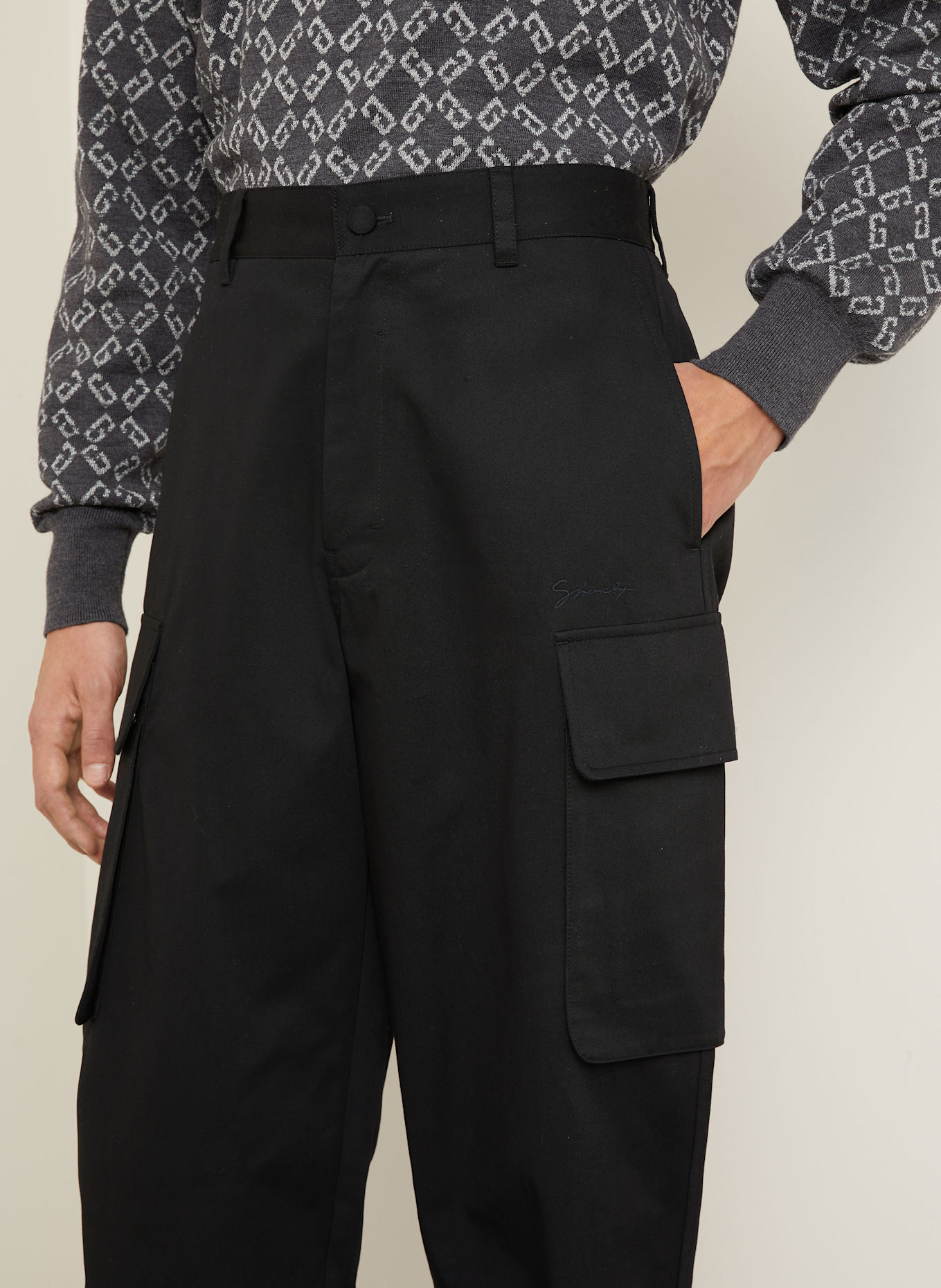 GIVENCHY Cargohose Regular Fit: SCHWARZ