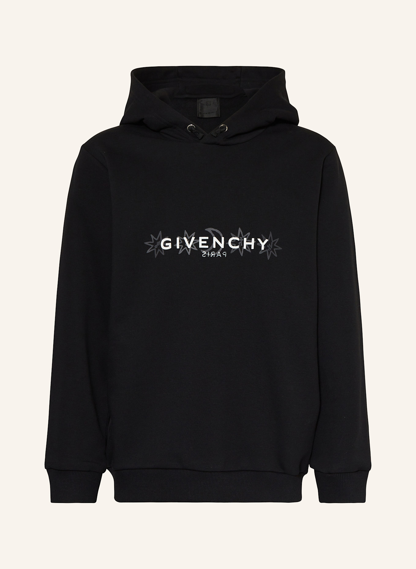 GIVENCHY Hoodie: SCHWARZ/ WEISS