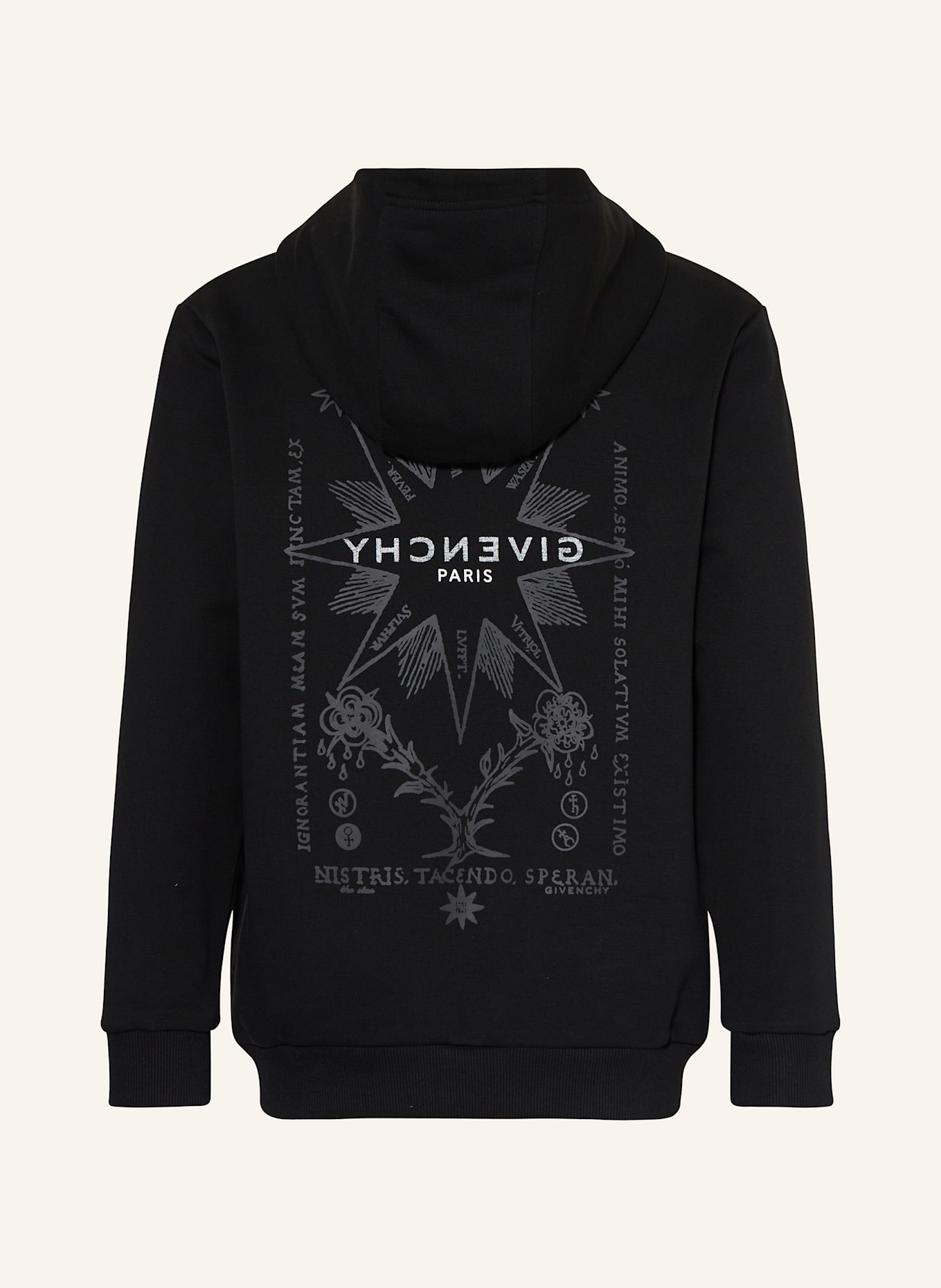 GIVENCHY Hoodie: SCHWARZ/ WEISS