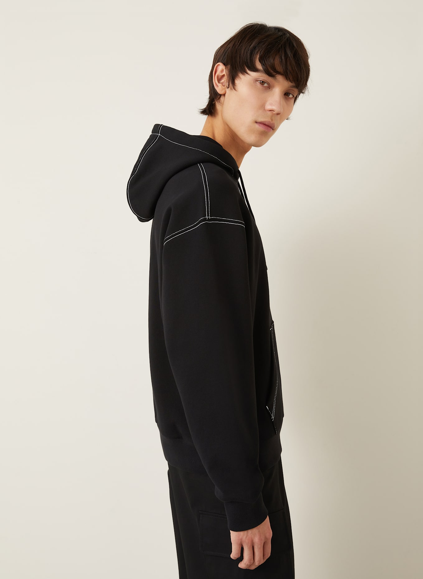 GIVENCHY Hoodie: SCHWARZ/ WEISS