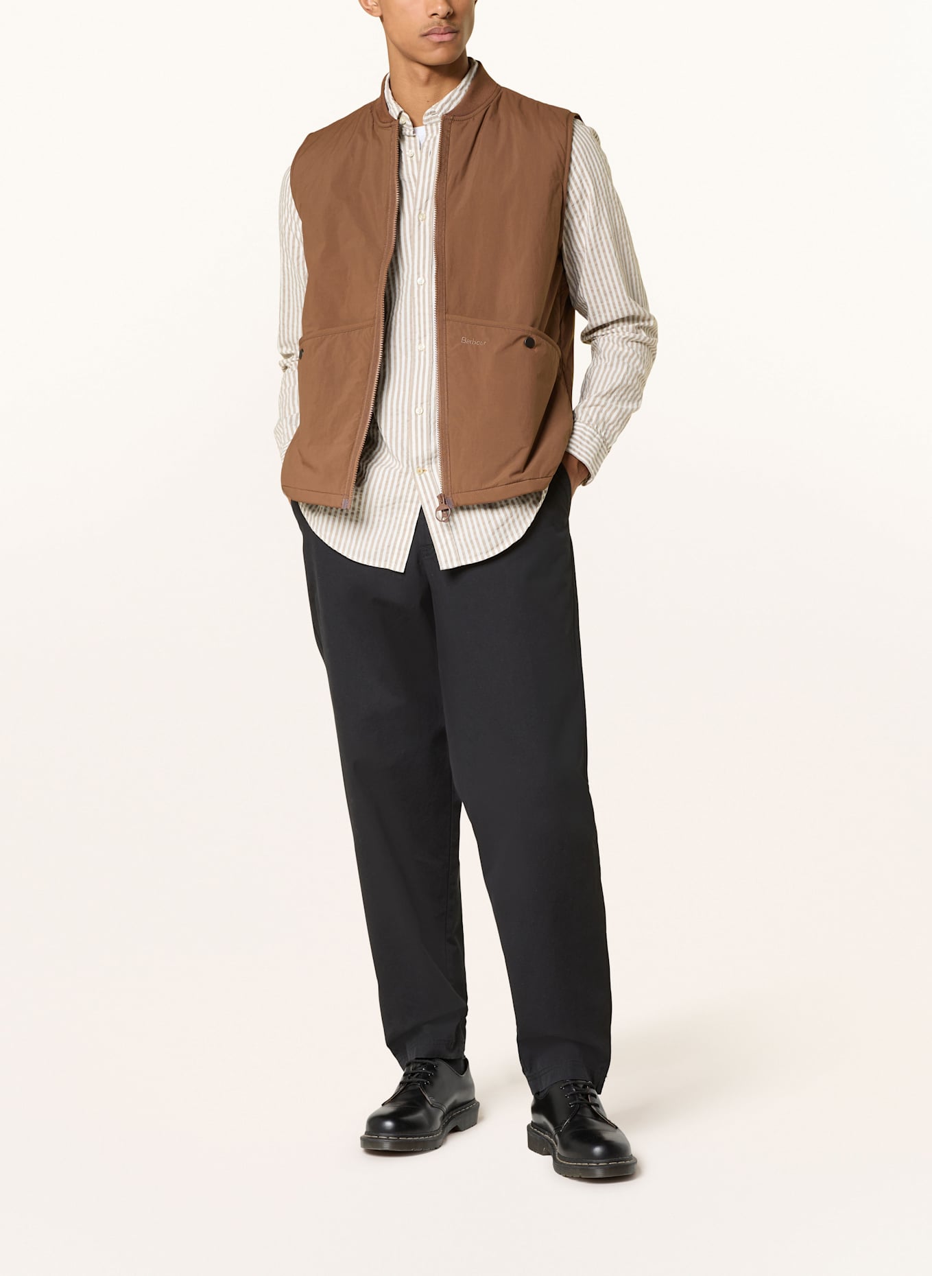 Barbour Weste LIDDESDALE GILET: BRAUN