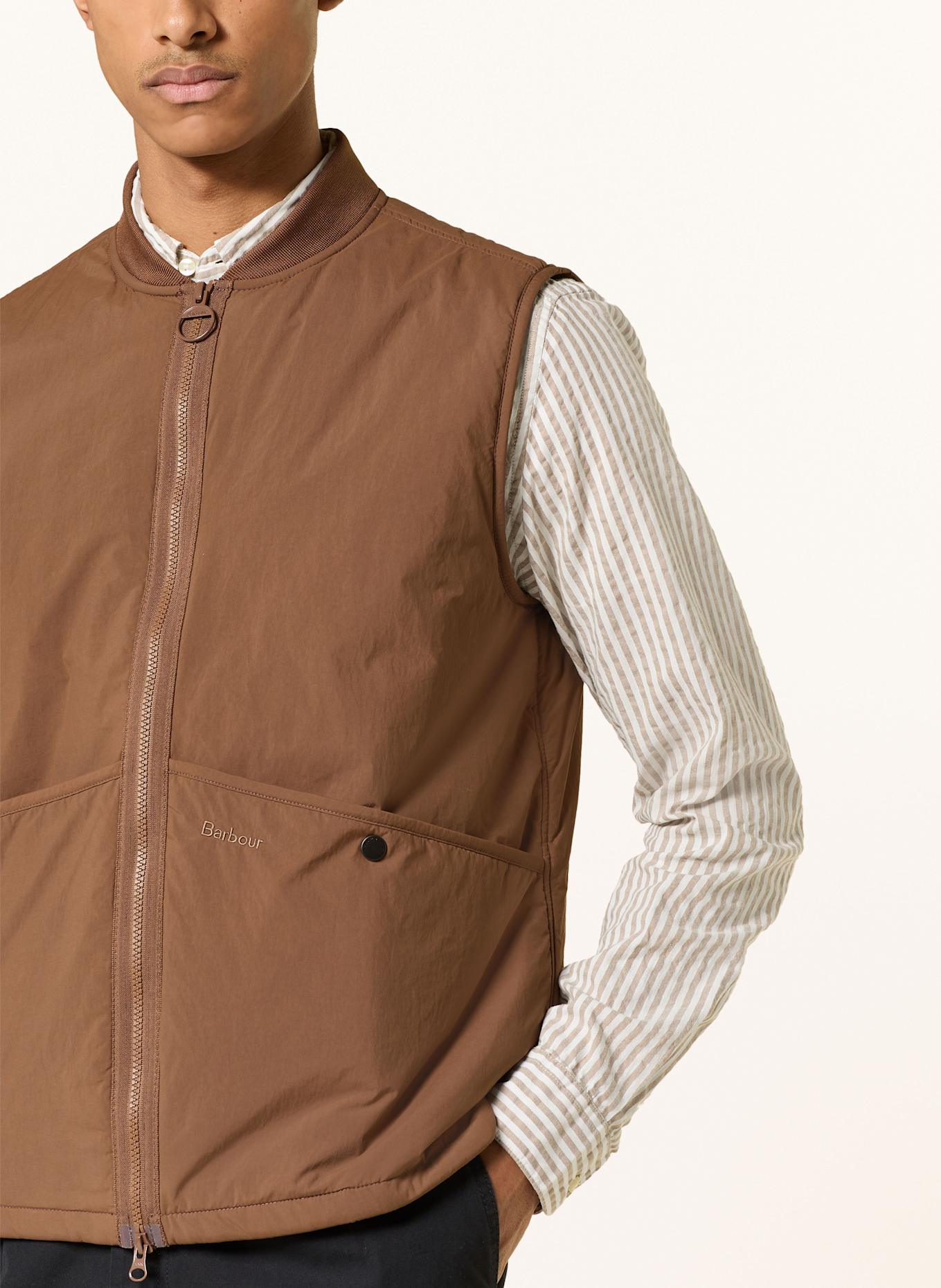 Barbour Weste LIDDESDALE GILET: BRAUN