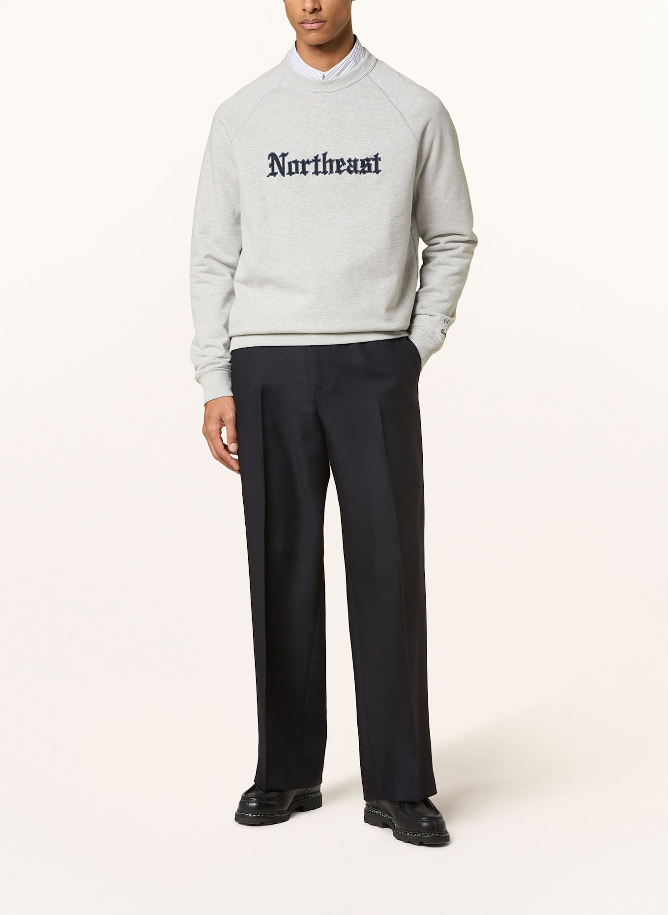 Barbour Mikina NORTHEAST: ŠEDÁ