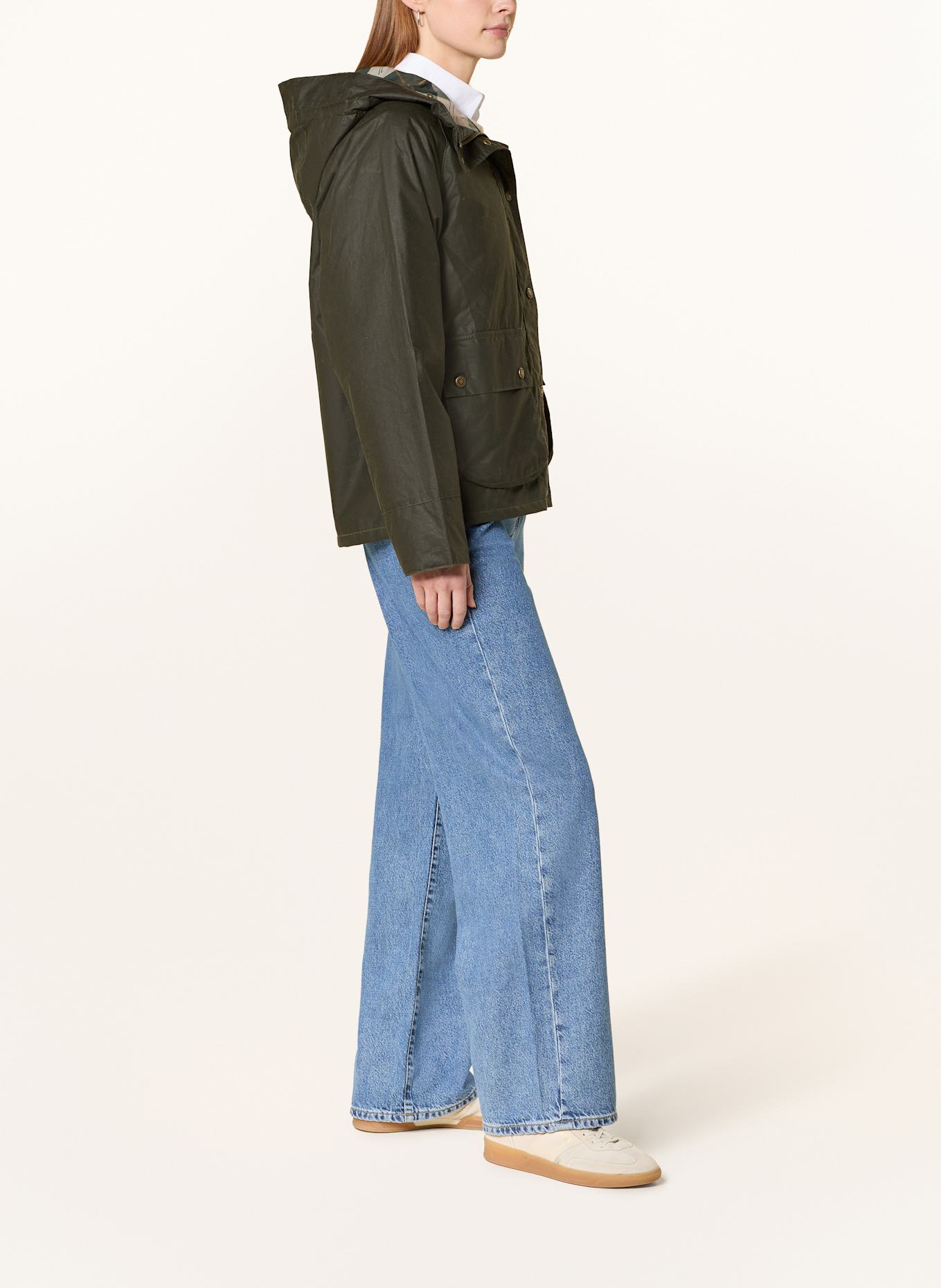 Barbour Fieldjacket HOLLIES WAX: OLIV