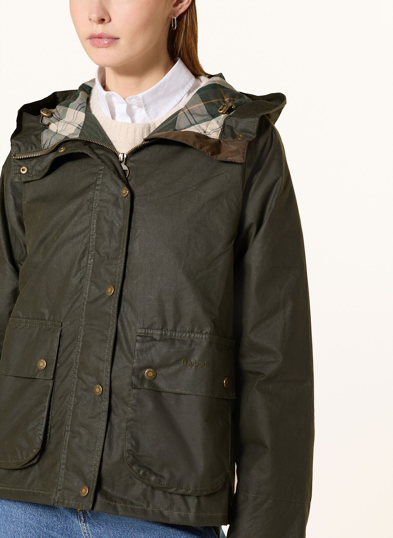 Barbour Fieldjacket HOLLIES WAX: OLIV