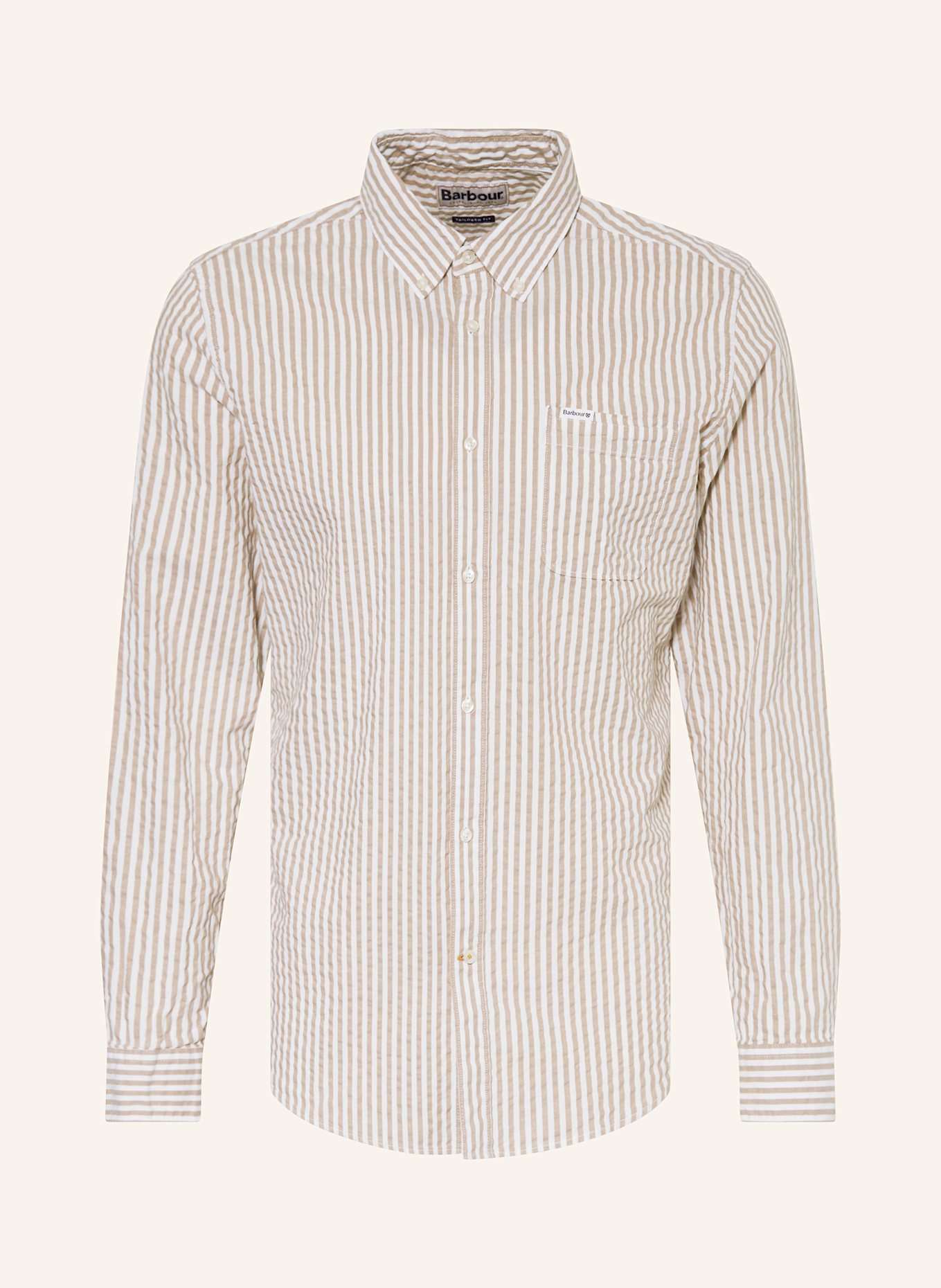 Barbour Košile CRESSWELL Tailored Fit, Barva: BÉŽOVÁ/ BÍLÁ (Obrázek 1)
