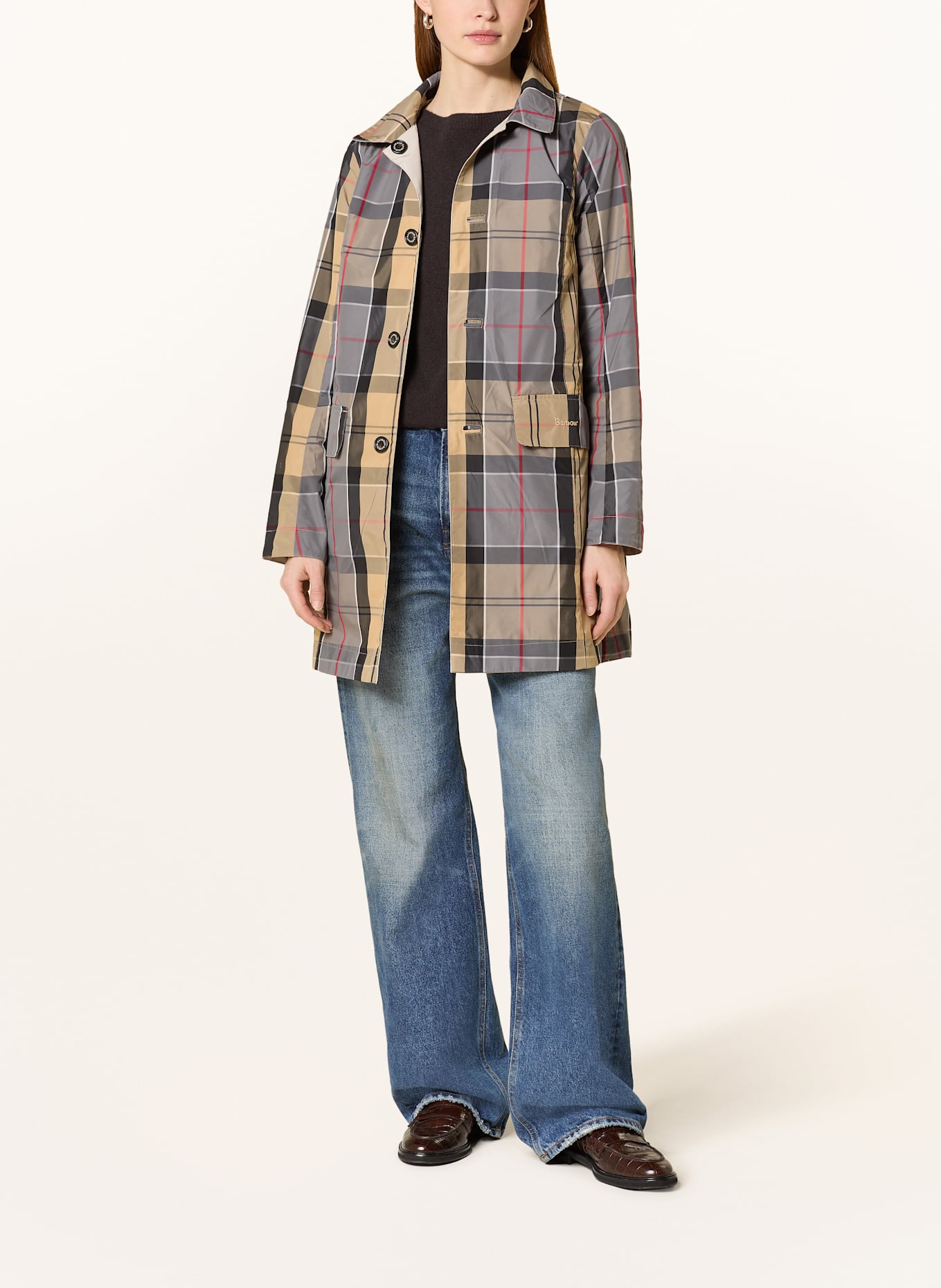 Barbour Trenchcoat BABBITY zum Wenden: BEIGE